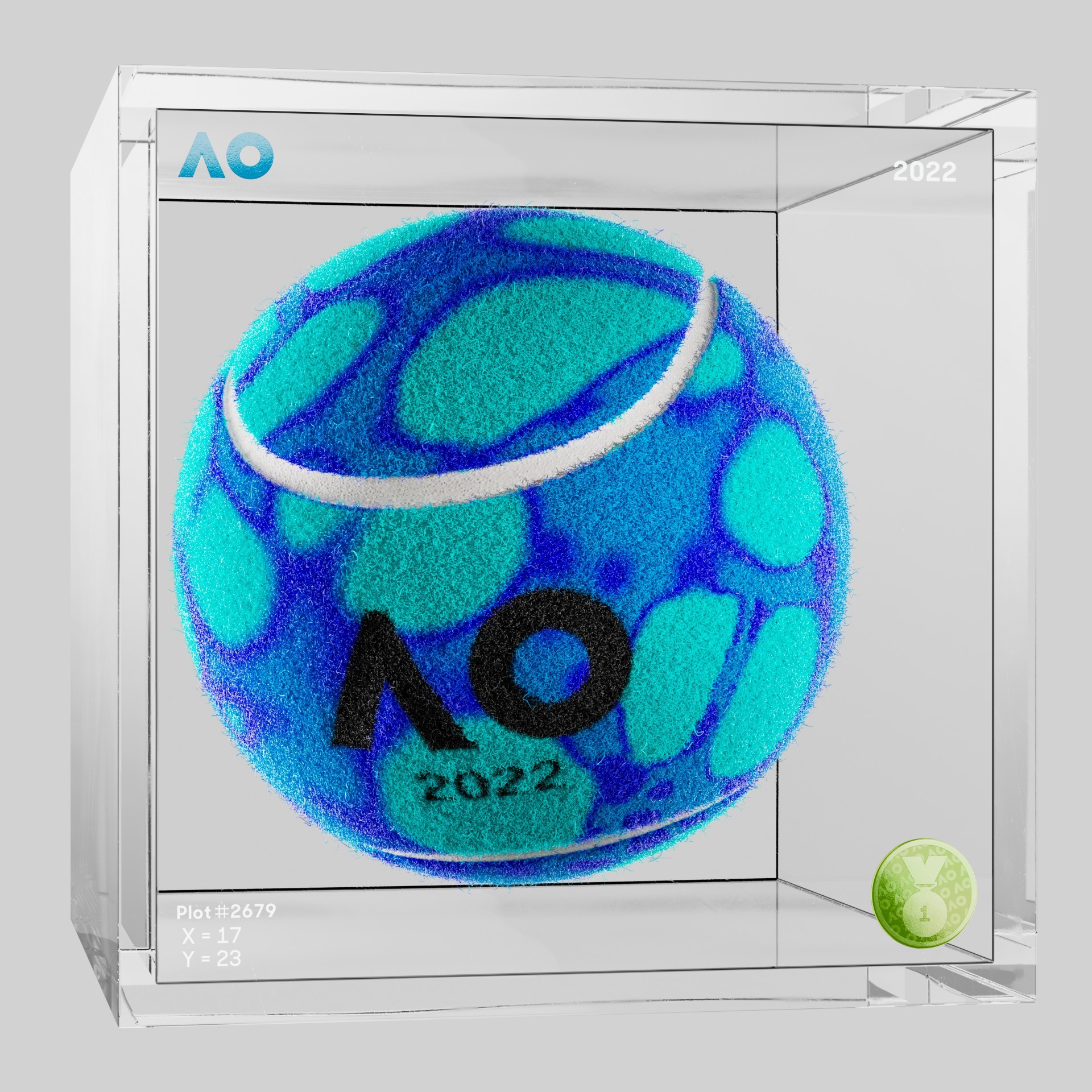The Australian Open - The Australian Open Art Ball - AO Art Ball #5808 - NFT # 5808