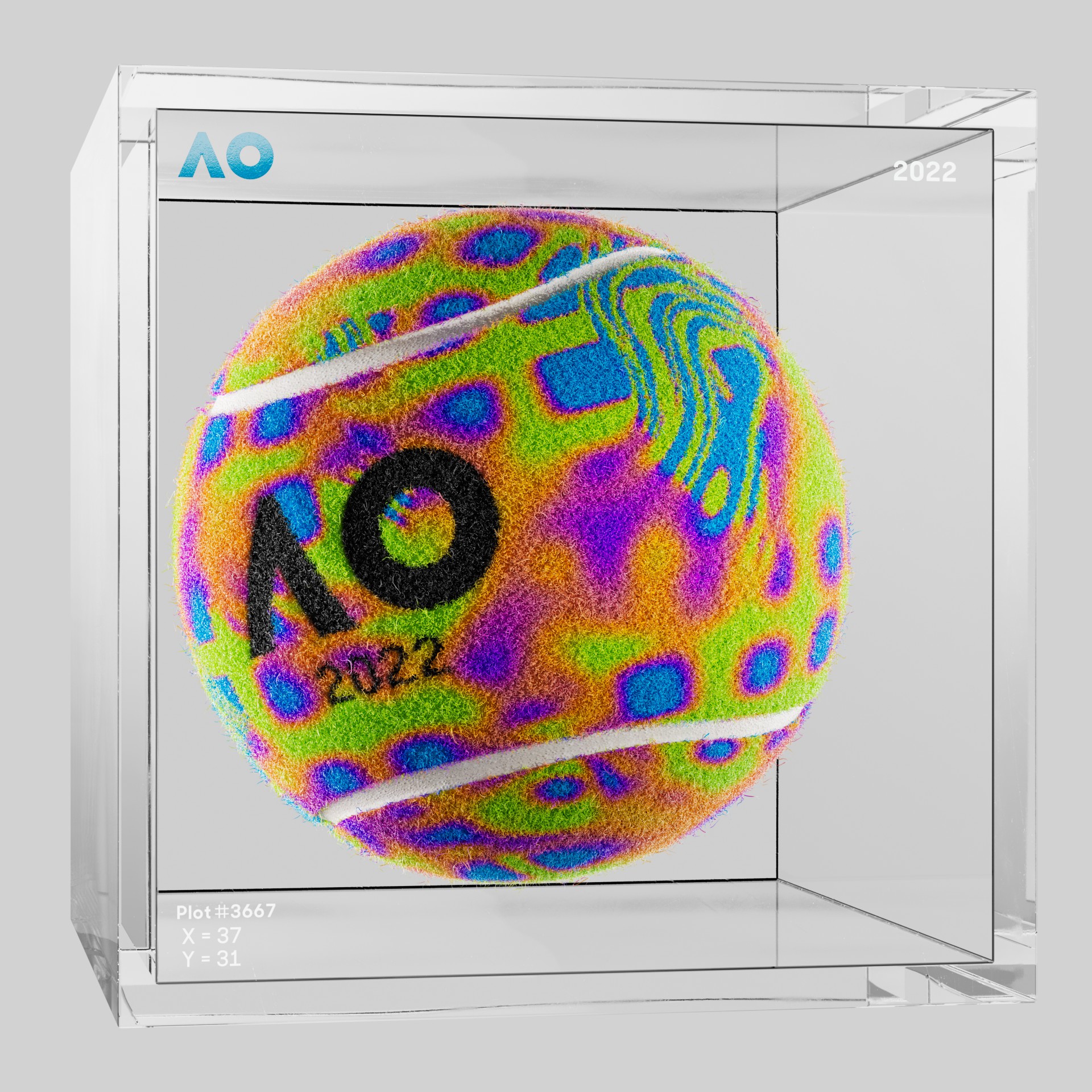 The Australian Open - The Australian Open Art Ball - AO Art Ball #5809 - NFT # 5809