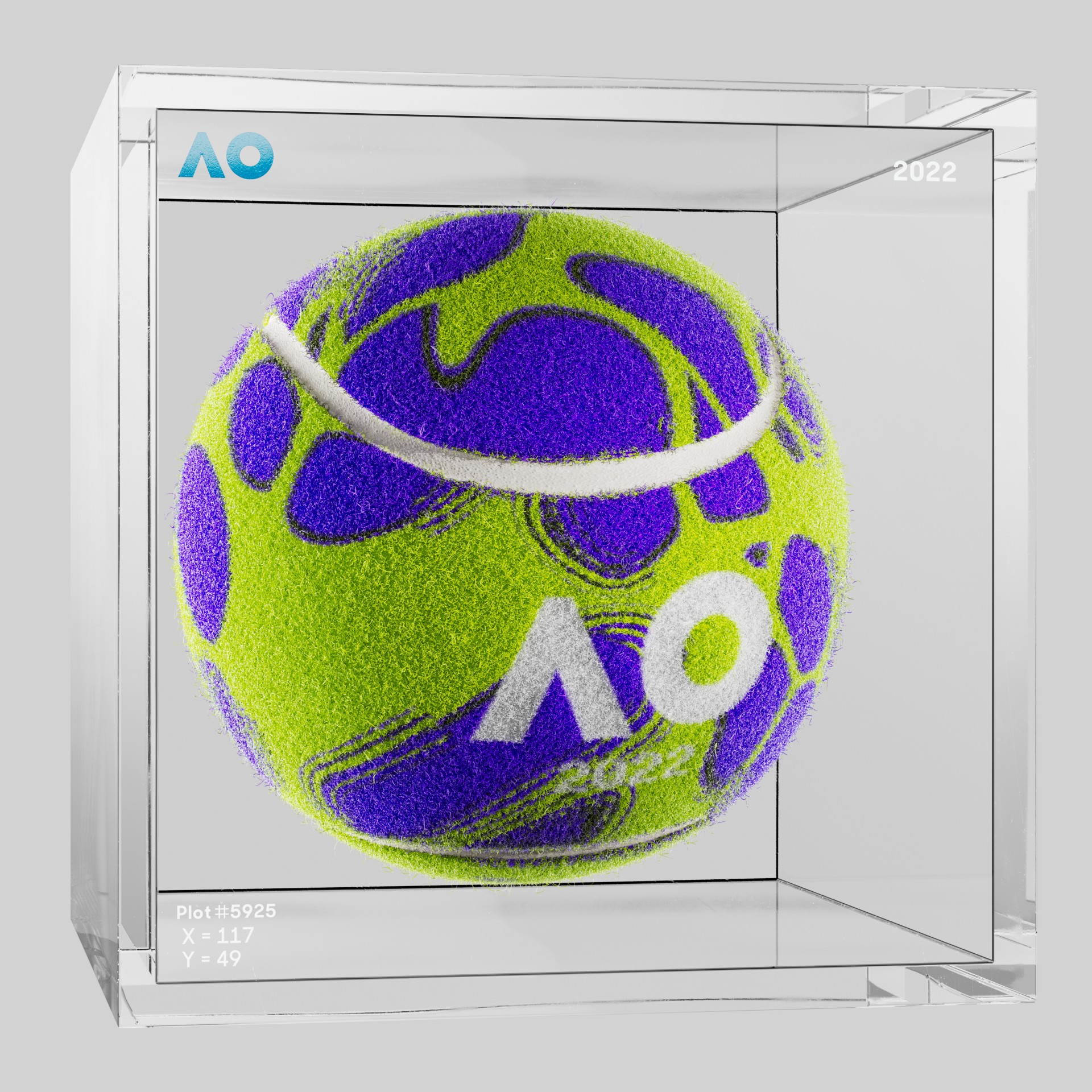 The Australian Open - The Australian Open Art Ball - AO Art Ball #5810 - NFT # 5810