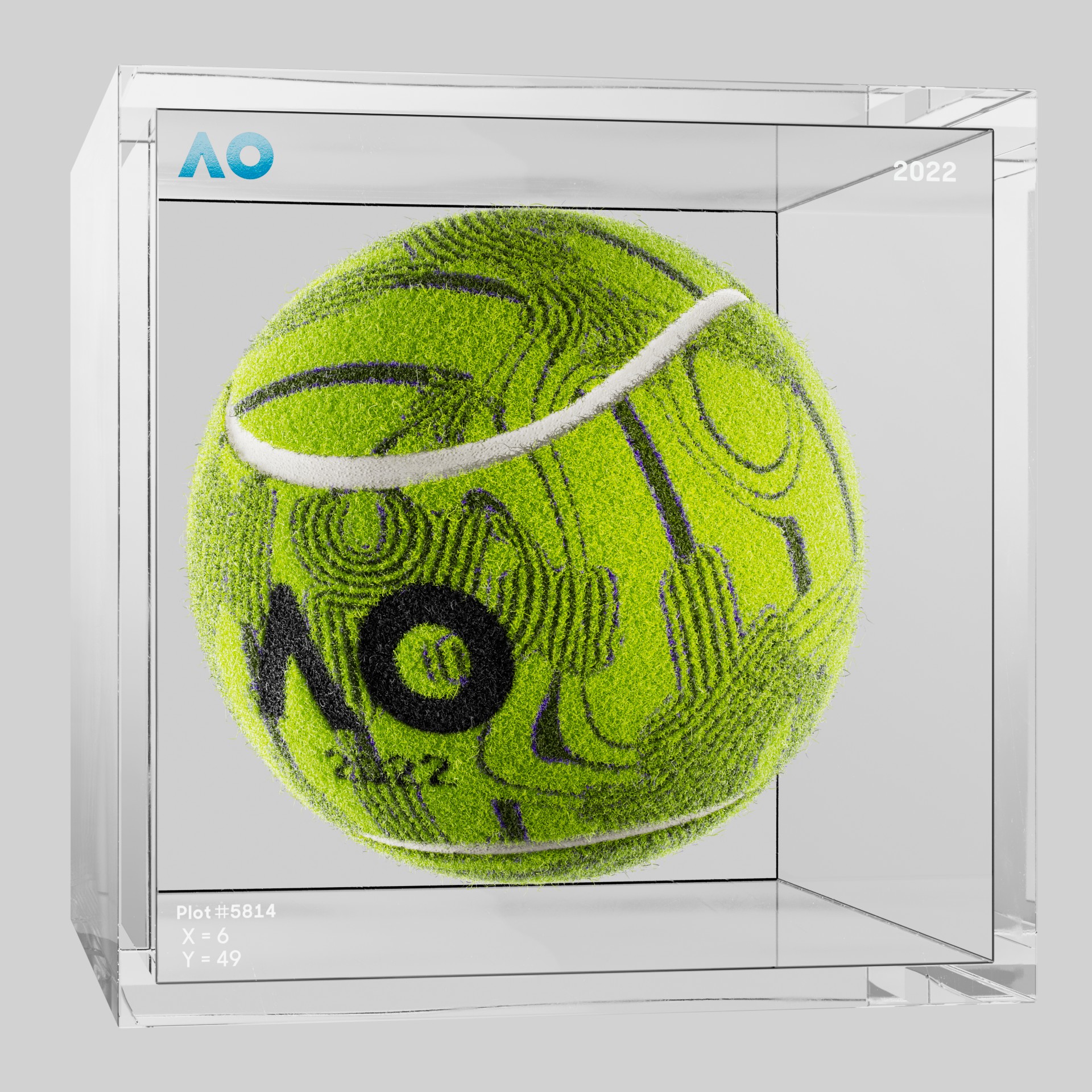 The Australian Open - The Australian Open Art Ball - AO Art Ball #5811 - NFT # 5811