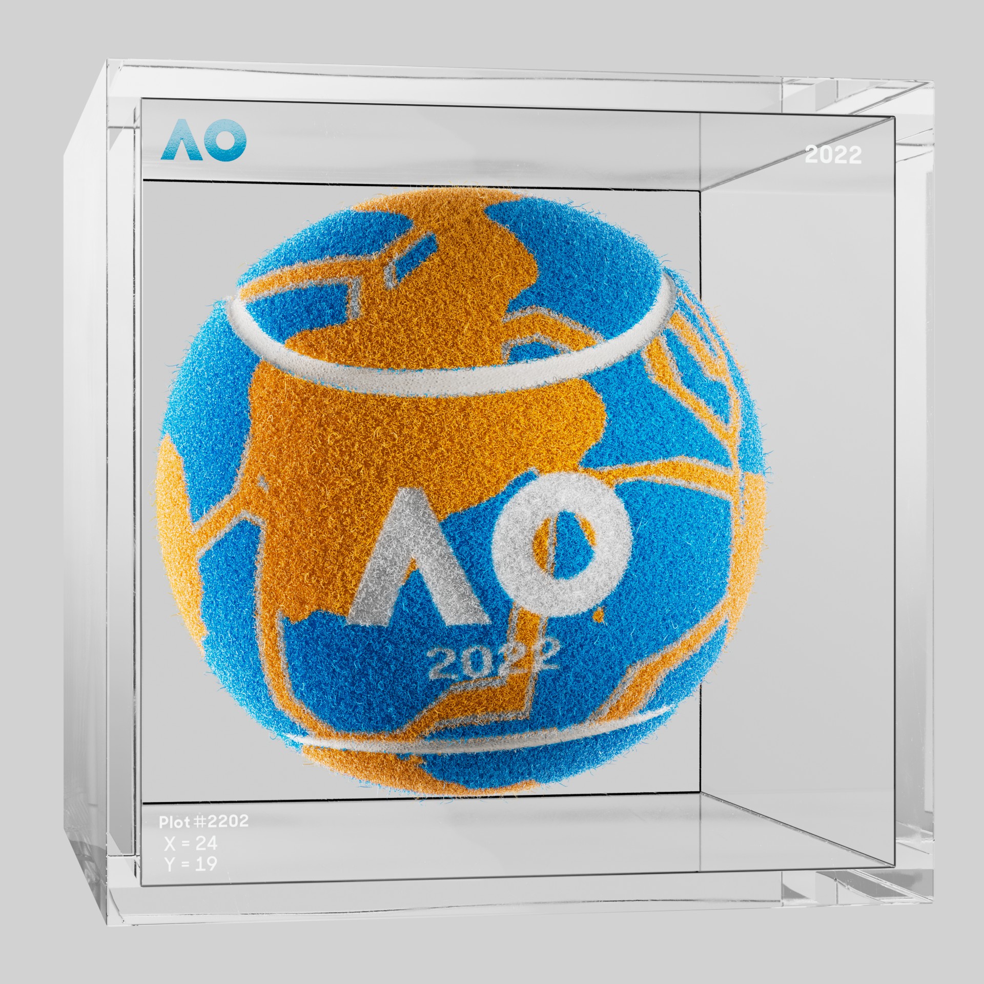 The Australian Open - The Australian Open Art Ball - AO Art Ball #5812 - NFT # 5812