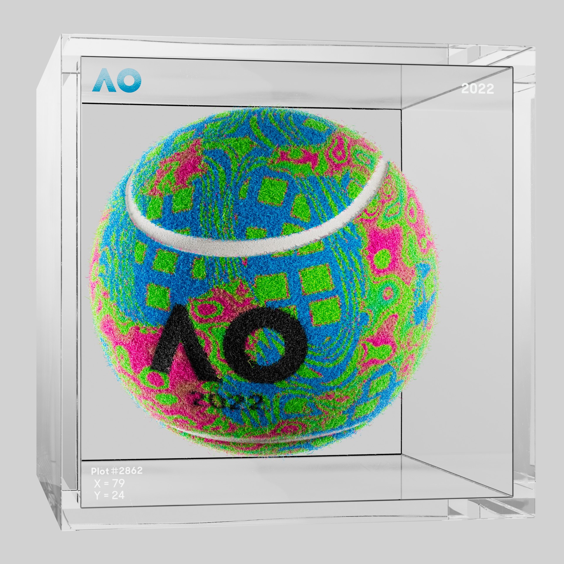 The Australian Open - The Australian Open Art Ball - AO Art Ball #5813 - NFT # 5813