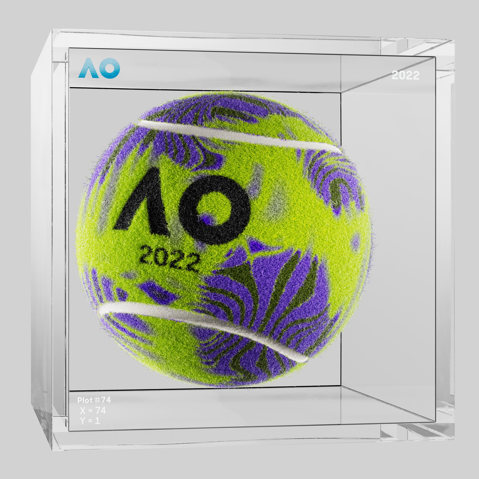 The Australian Open - The Australian Open Art Ball - AO Art Ball #5814 - NFT # 5814