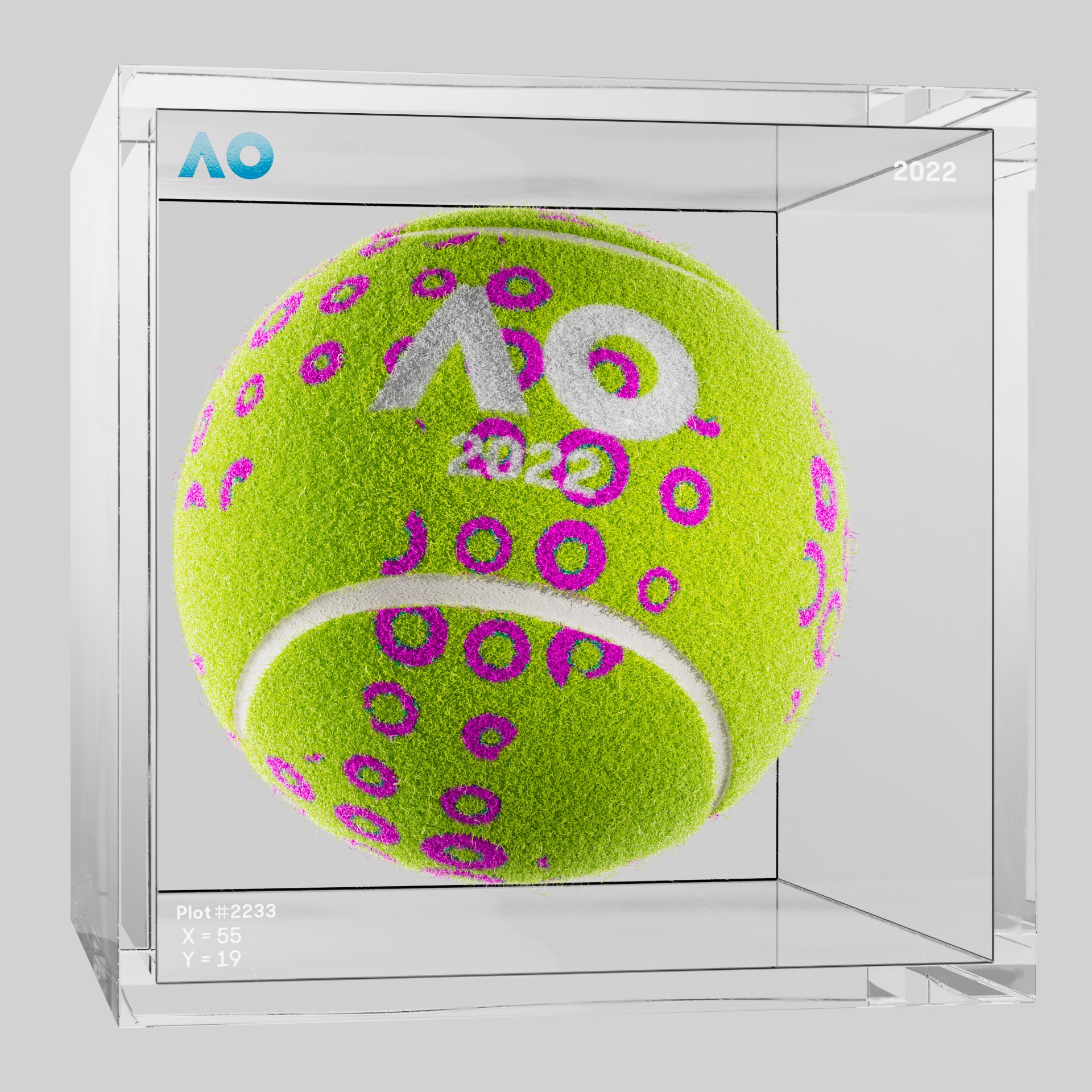 The Australian Open - The Australian Open Art Ball - AO Art Ball #5815 - NFT # 5815