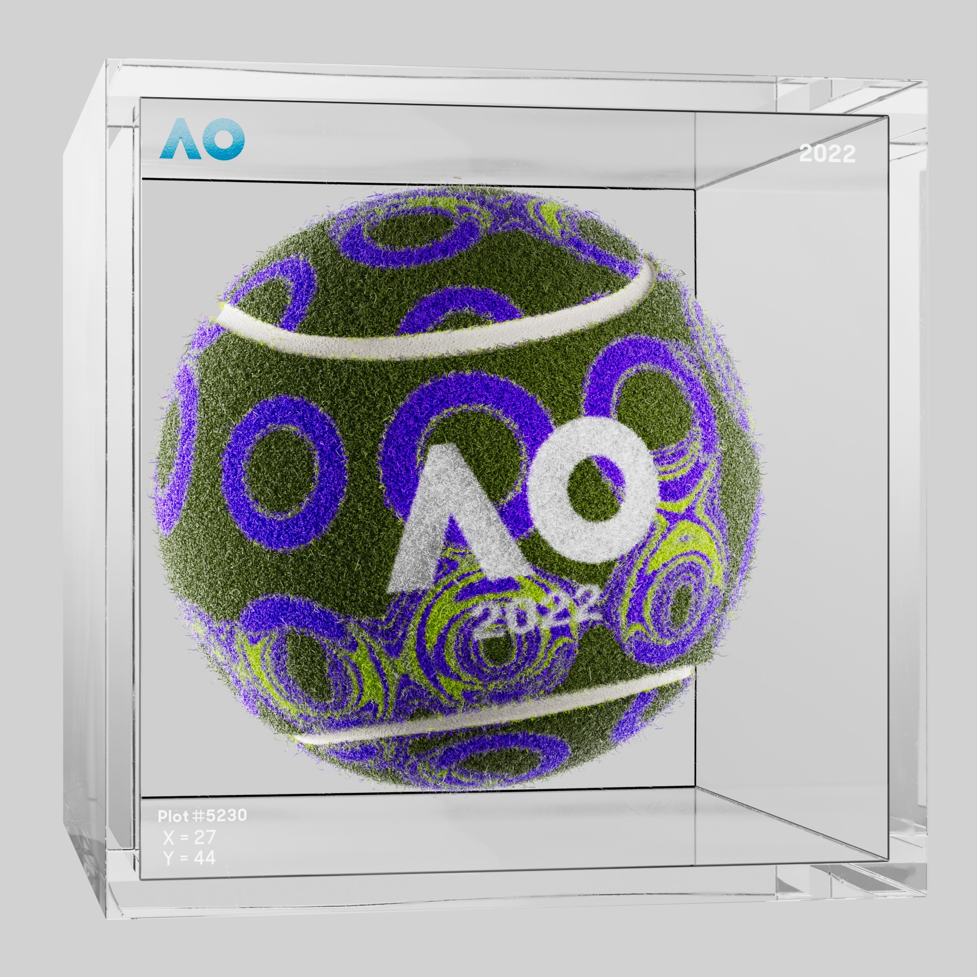The Australian Open - The Australian Open Art Ball - AO Art Ball #5818 - NFT # 5818