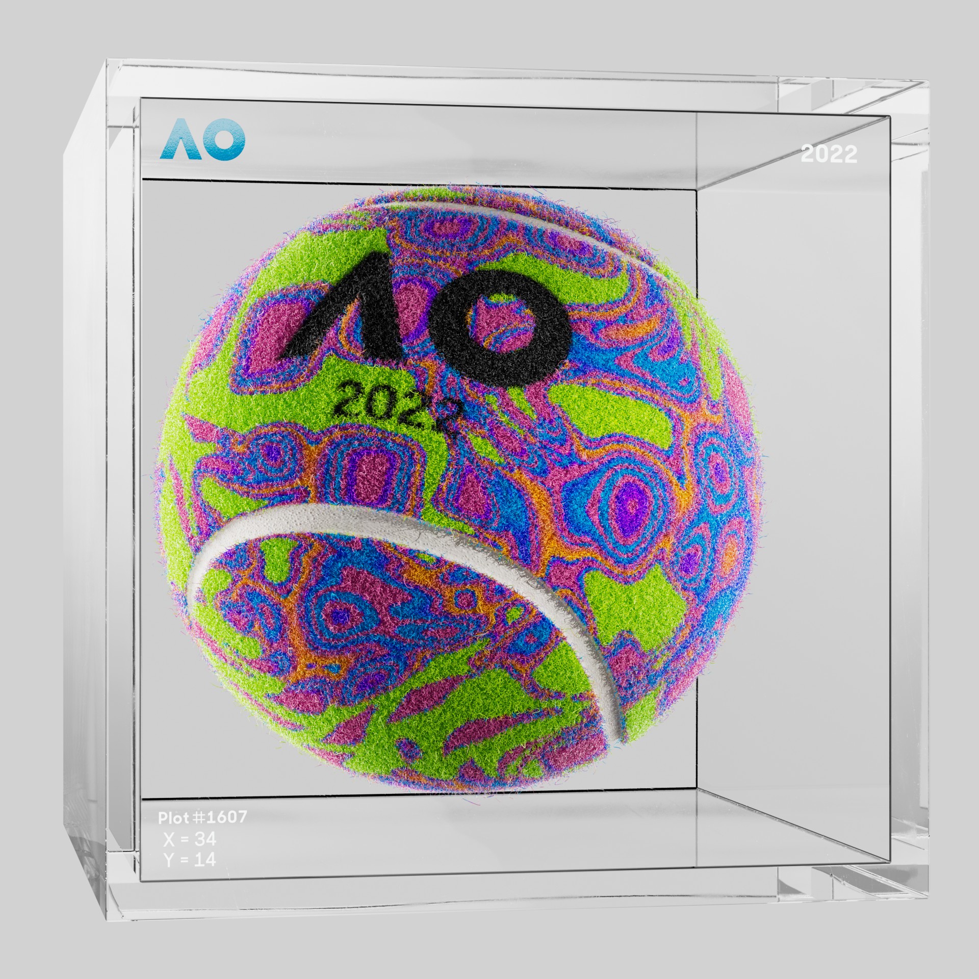 The Australian Open - The Australian Open Art Ball - AO Art Ball #5819 - NFT # 5819