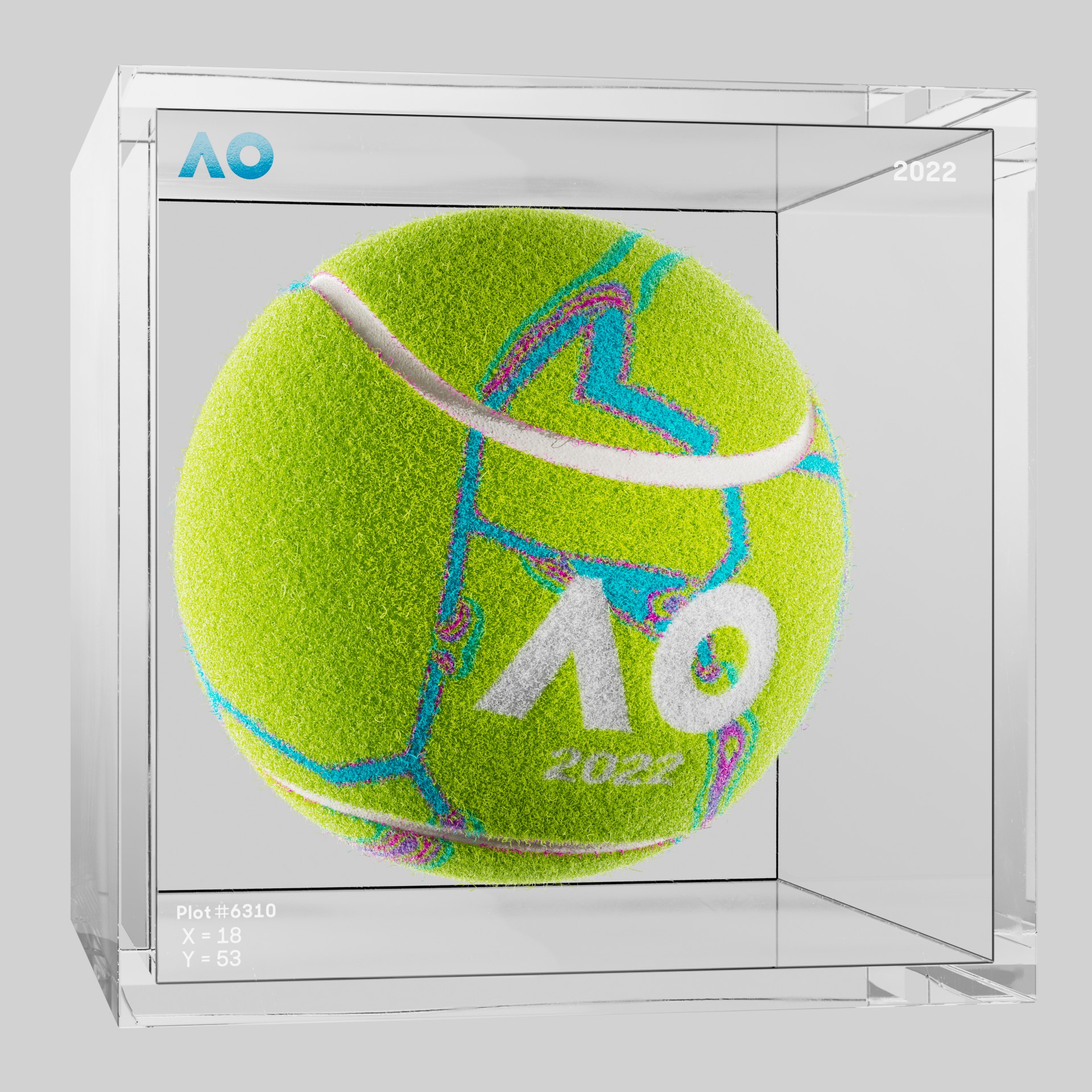 The Australian Open - The Australian Open Art Ball - AO Art Ball #5820 - NFT # 5820