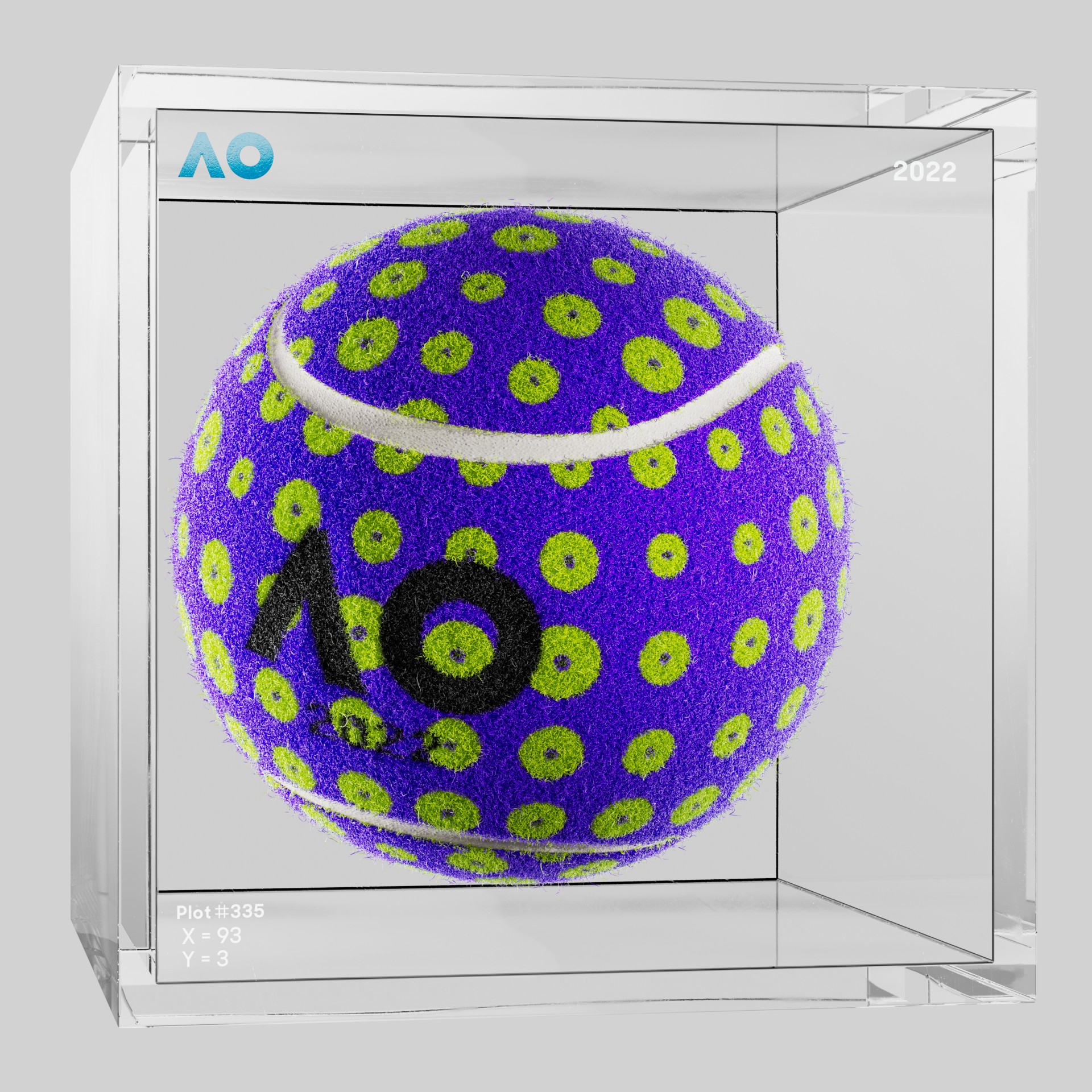 The Australian Open - The Australian Open Art Ball - AO Art Ball #5821 - NFT # 5821