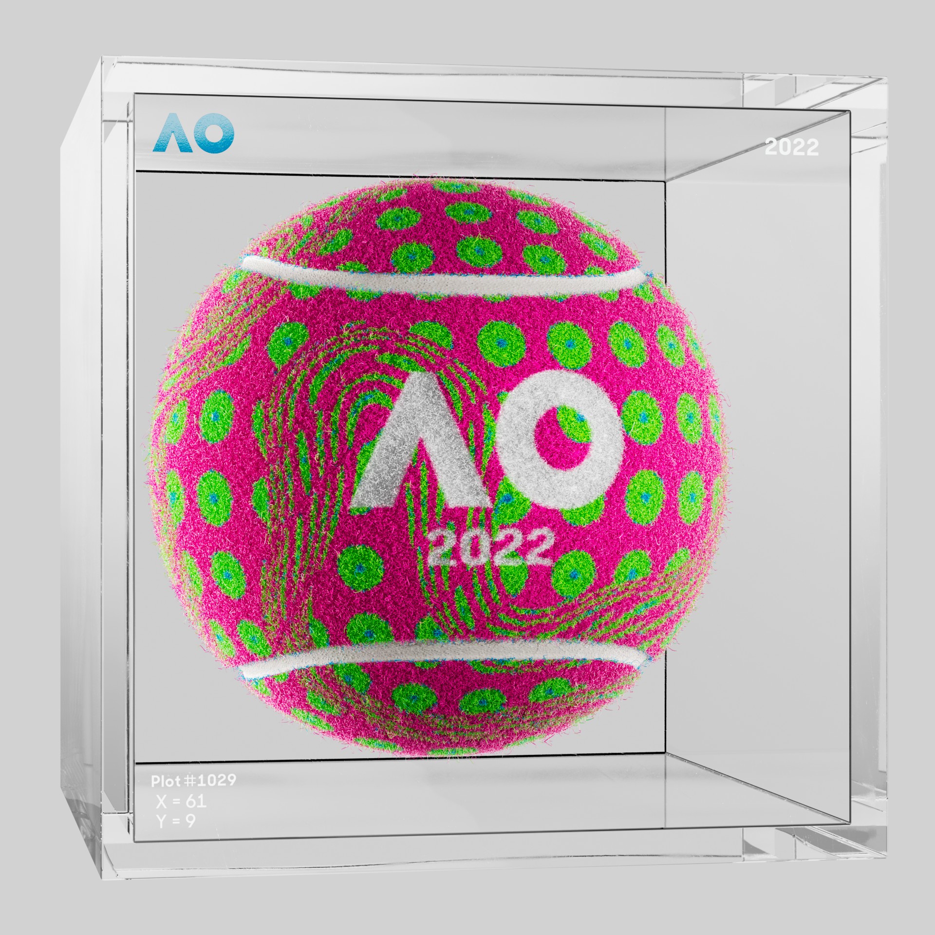 The Australian Open - The Australian Open Art Ball - AO Art Ball #5822 - NFT # 5822