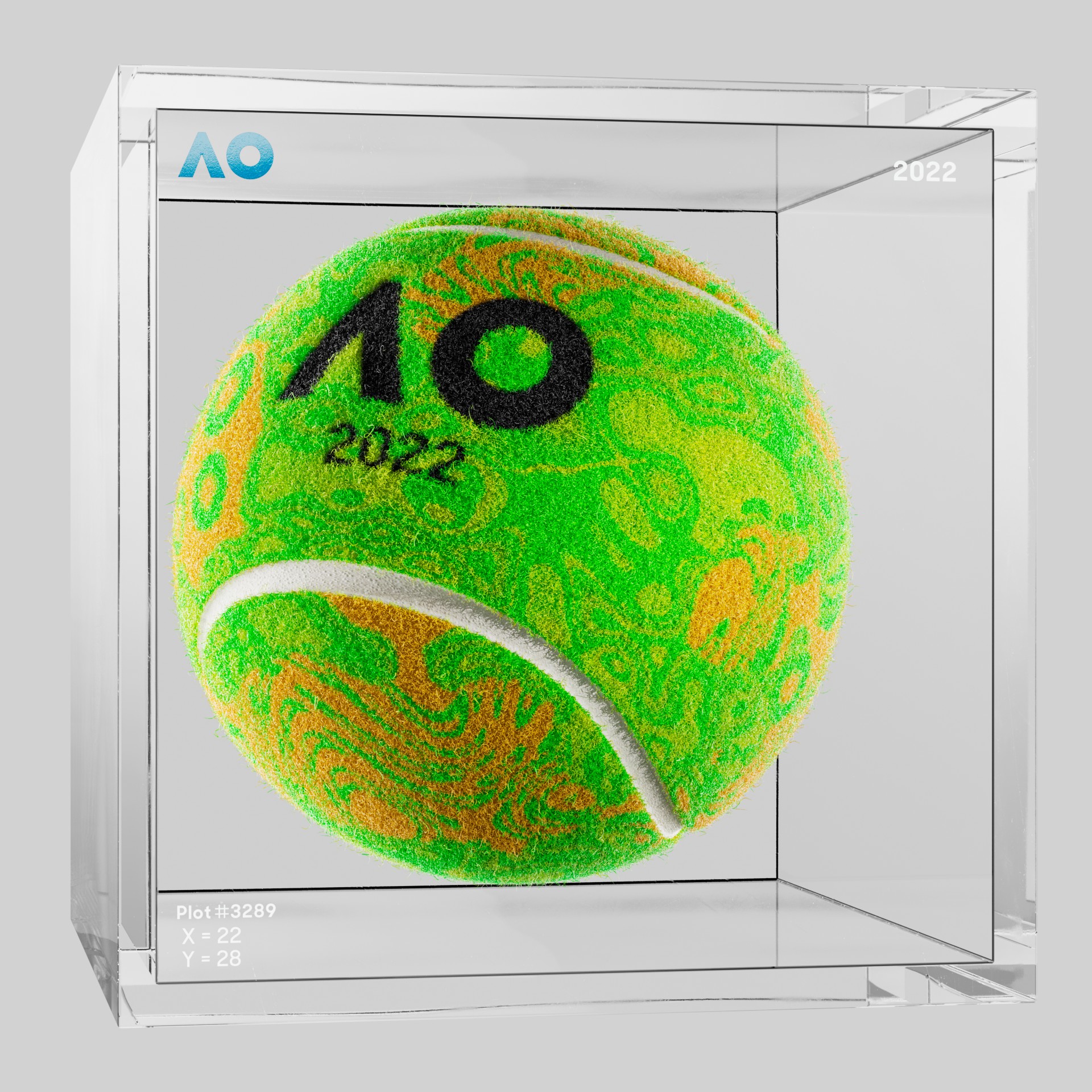 The Australian Open - The Australian Open Art Ball - AO Art Ball #5824 - NFT # 5824