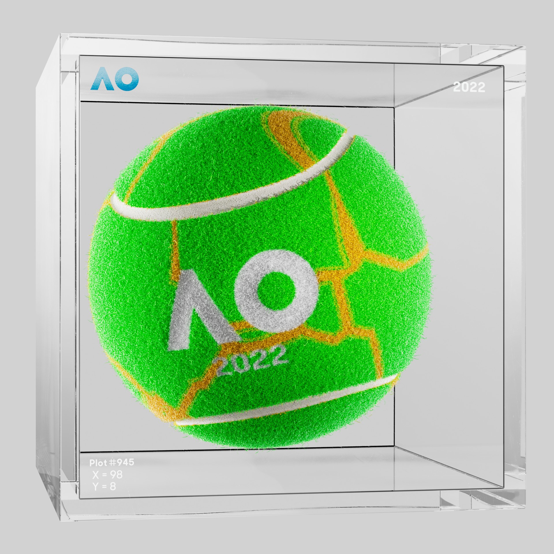 The Australian Open - The Australian Open Art Ball - AO Art Ball #5825 - NFT # 5825