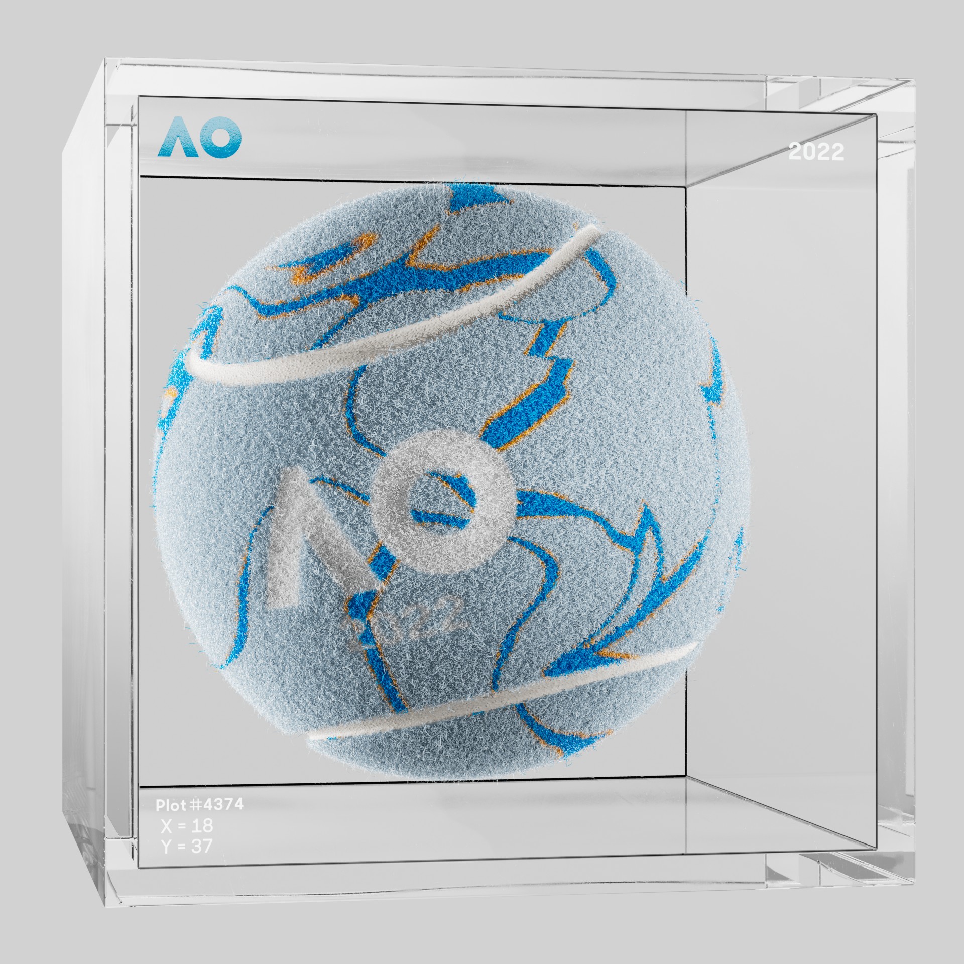 The Australian Open - The Australian Open Art Ball - AO Art Ball #5827 - NFT # 5827