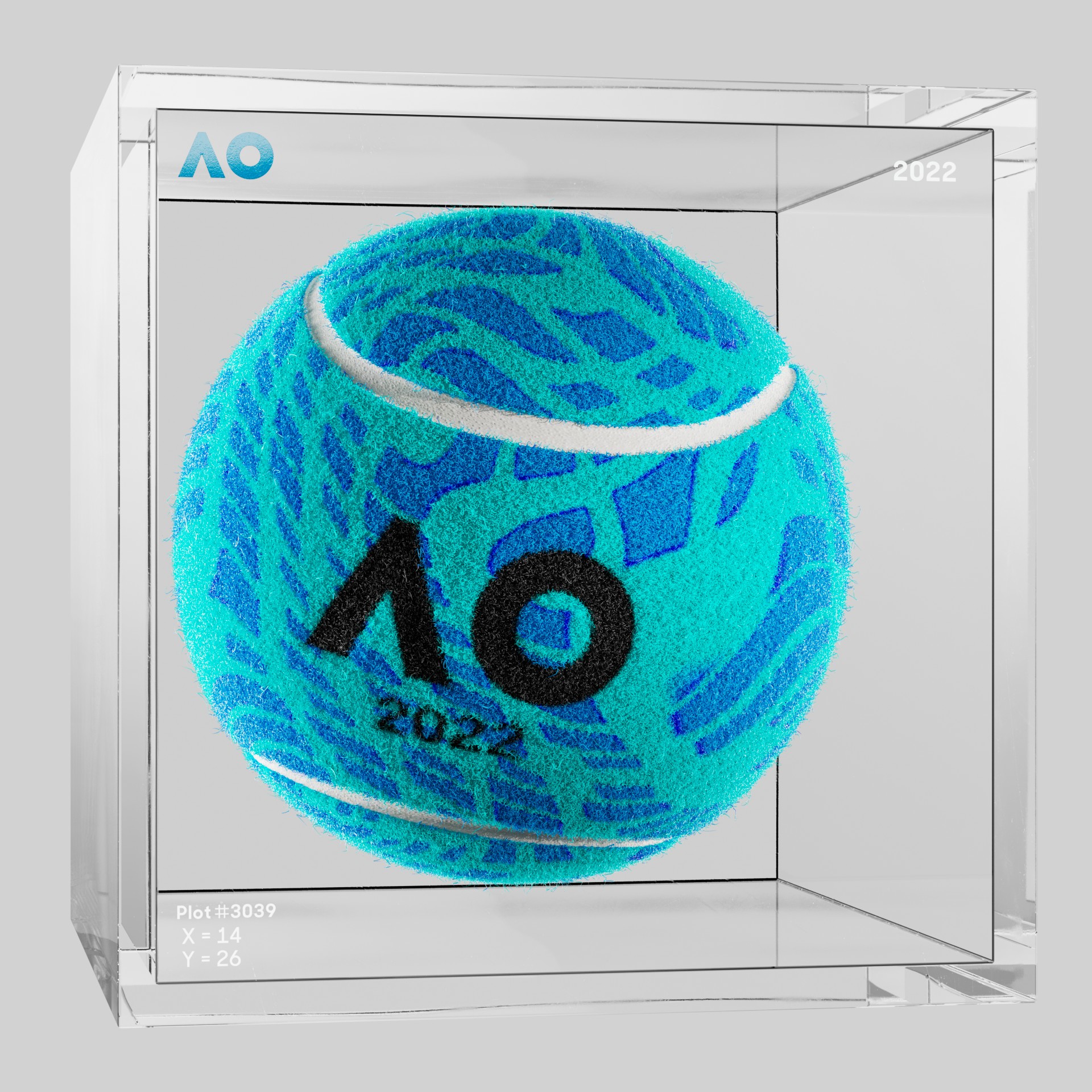 The Australian Open - The Australian Open Art Ball - AO Art Ball #5829 - NFT # 5829