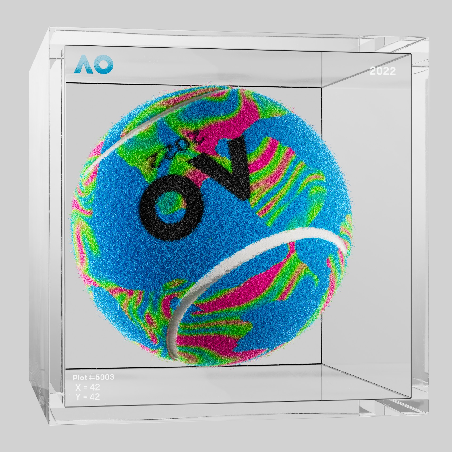 The Australian Open - The Australian Open Art Ball - AO Art Ball #583 - NFT # 583