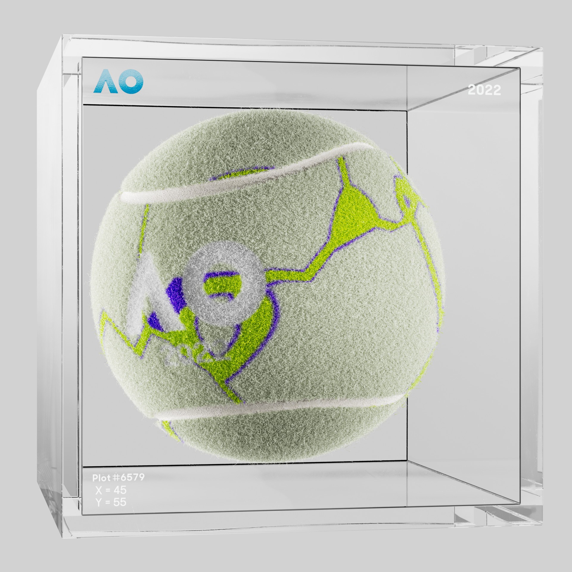 The Australian Open - The Australian Open Art Ball - AO Art Ball #5831 - NFT # 5831