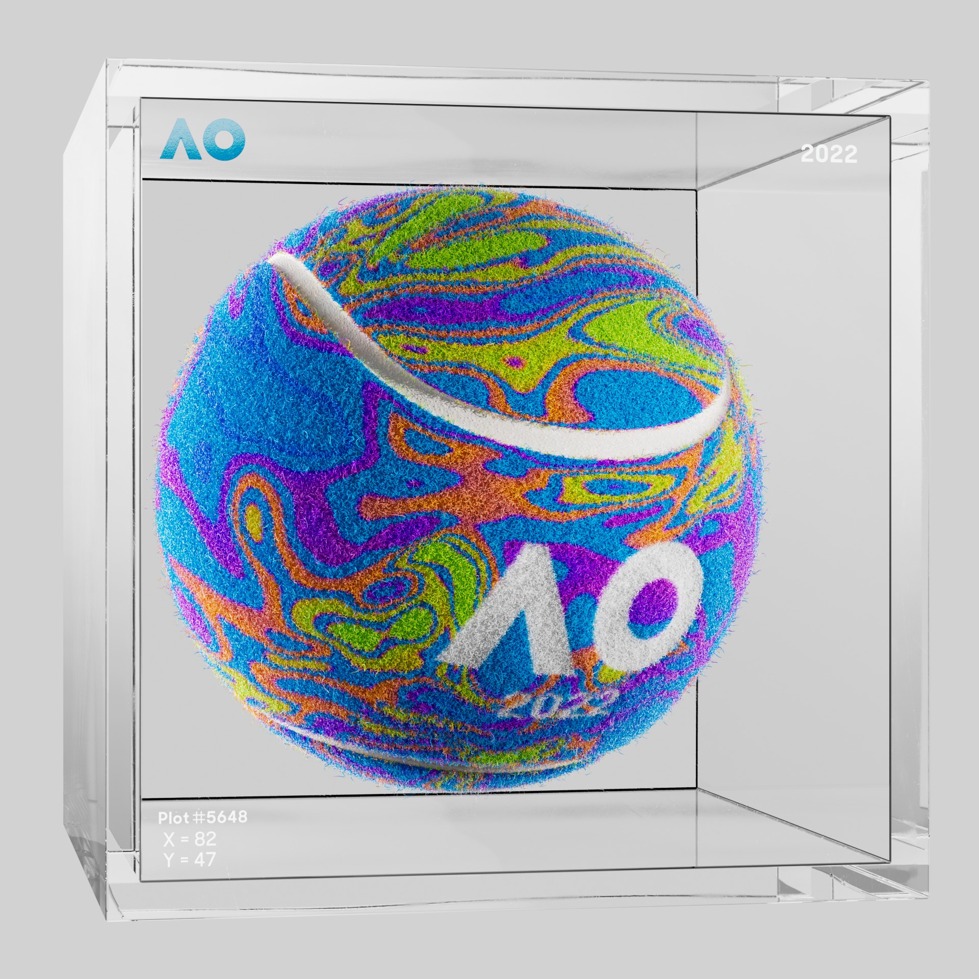 The Australian Open - The Australian Open Art Ball - AO Art Ball #5832 - NFT # 5832