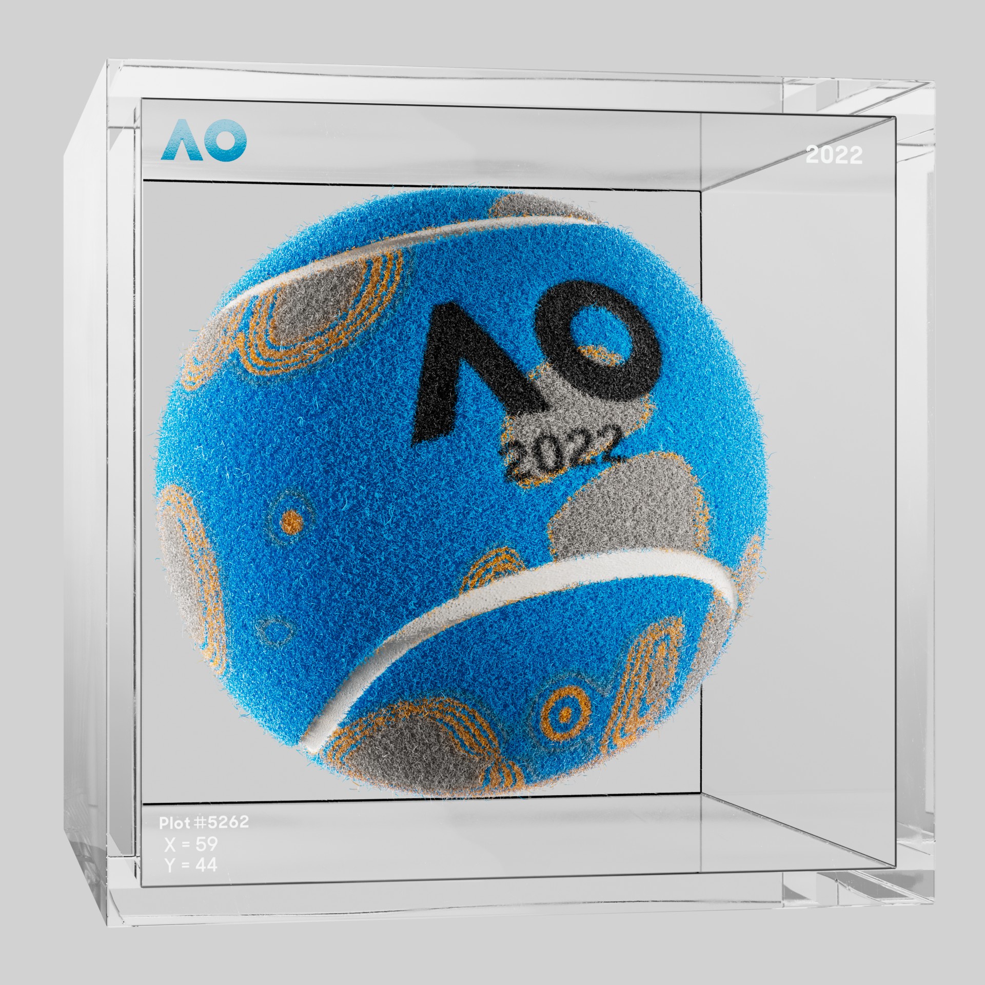 The Australian Open - The Australian Open Art Ball - AO Art Ball #5835 - NFT # 5835