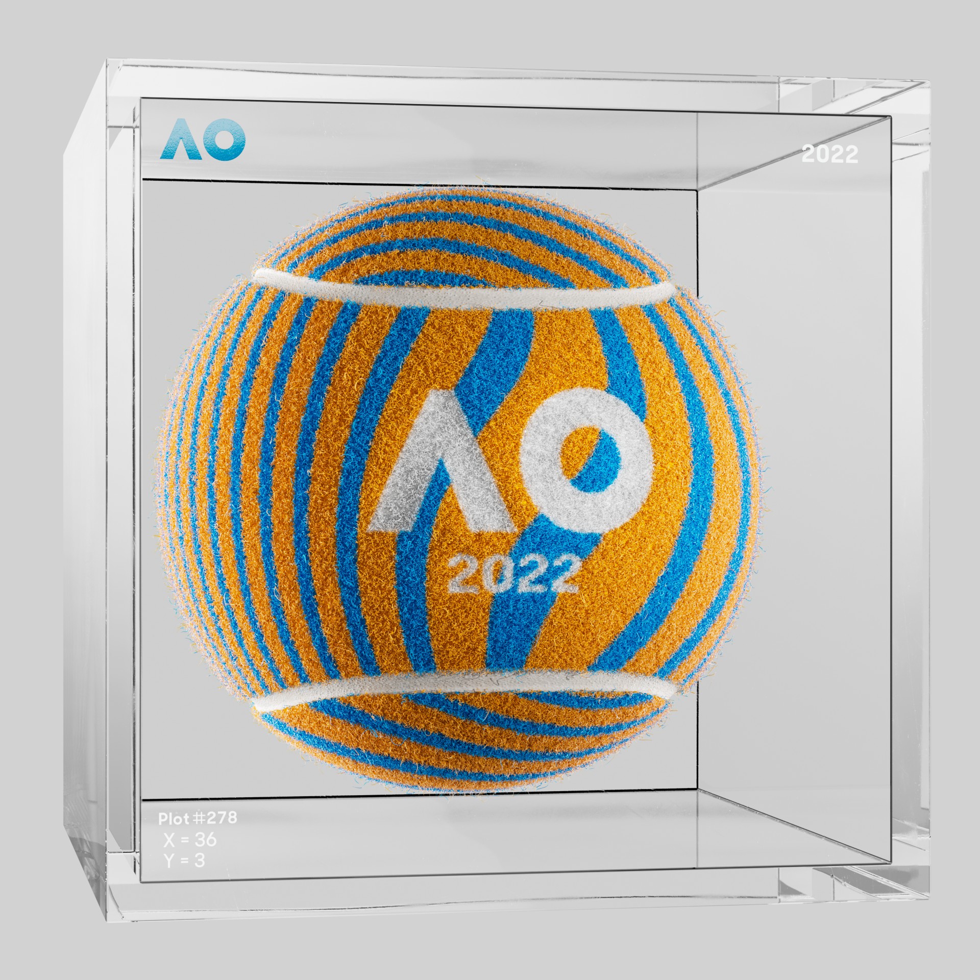 The Australian Open - The Australian Open Art Ball - AO Art Ball #5836 - NFT # 5836