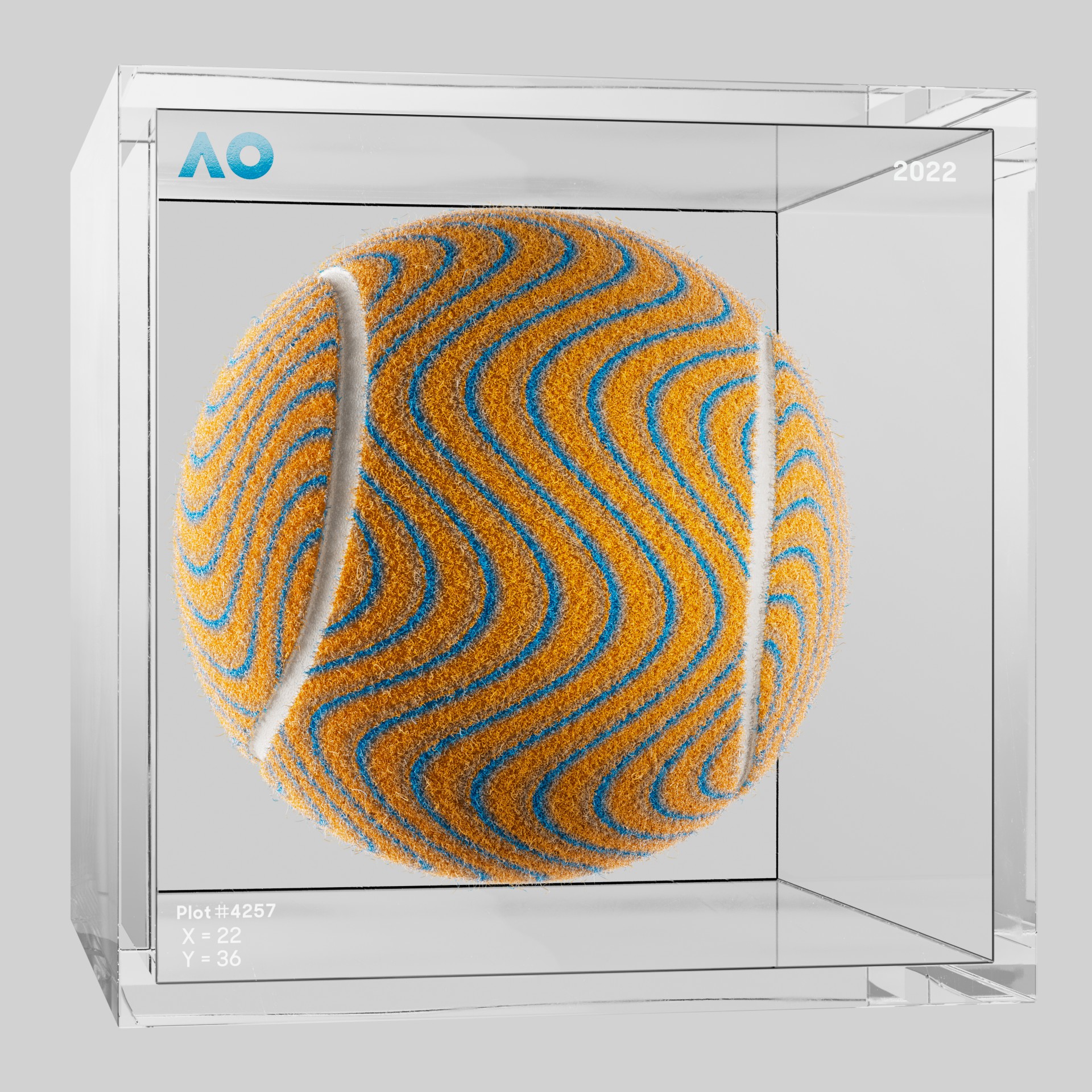 The Australian Open - The Australian Open Art Ball - AO Art Ball #5837 - NFT # 5837