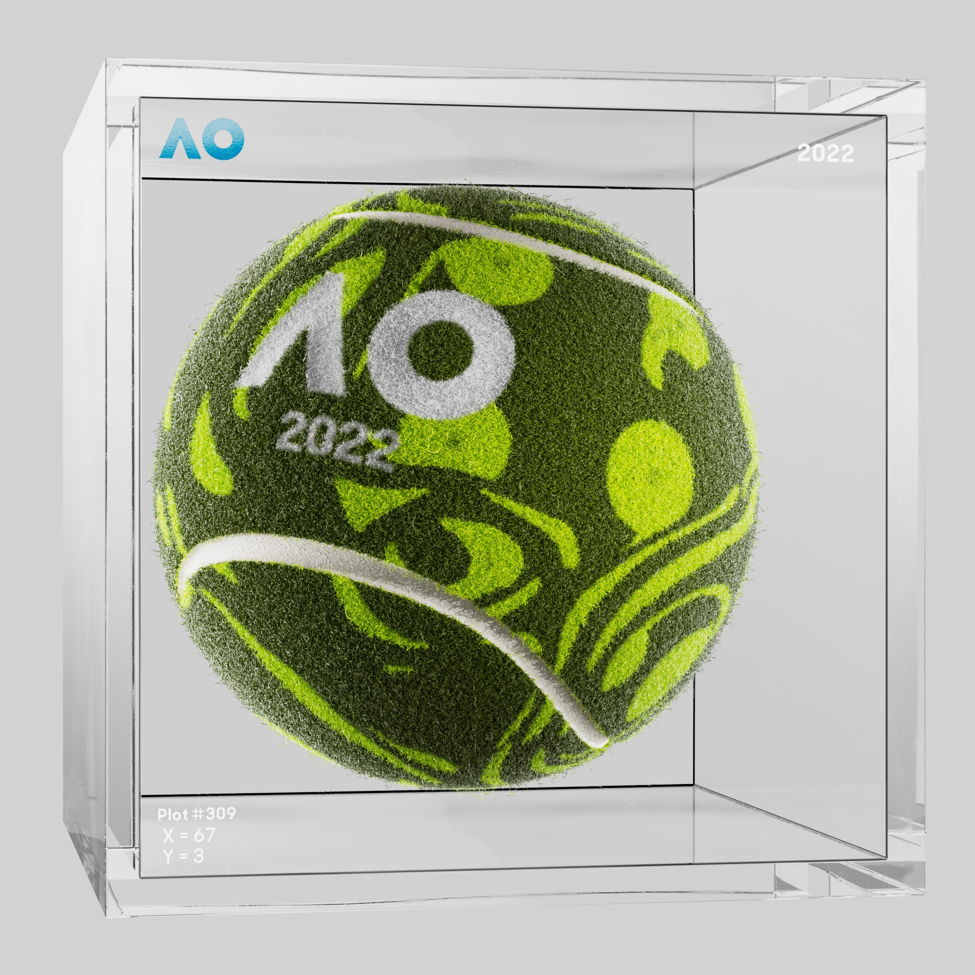 The Australian Open - The Australian Open Art Ball - AO Art Ball #5839 - NFT # 5839