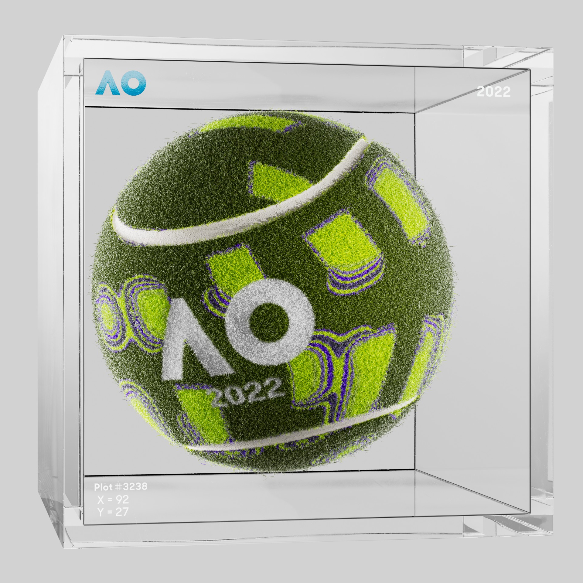 The Australian Open - The Australian Open Art Ball - AO Art Ball #584 - NFT # 584