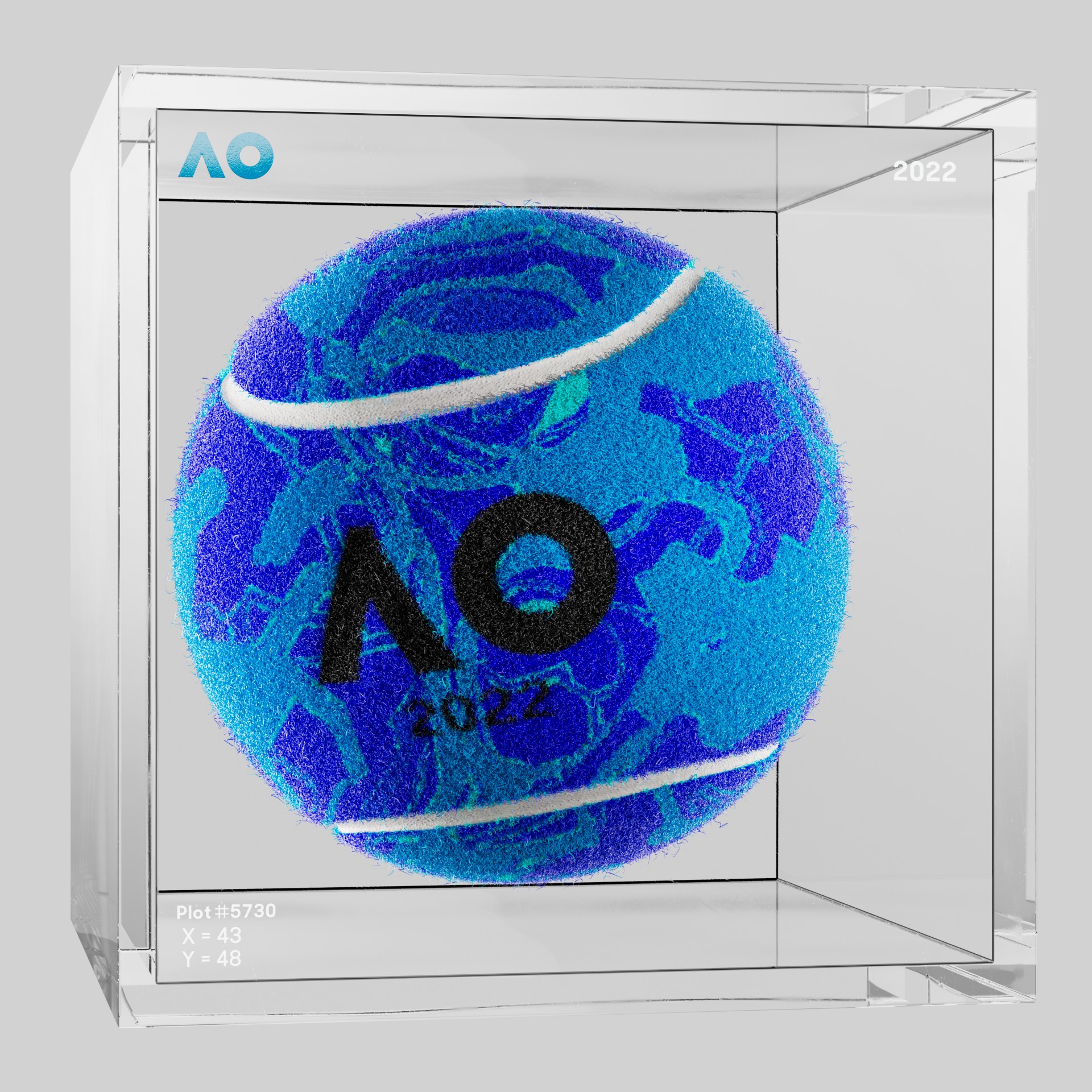 The Australian Open - The Australian Open Art Ball - AO Art Ball #5840 - NFT # 5840