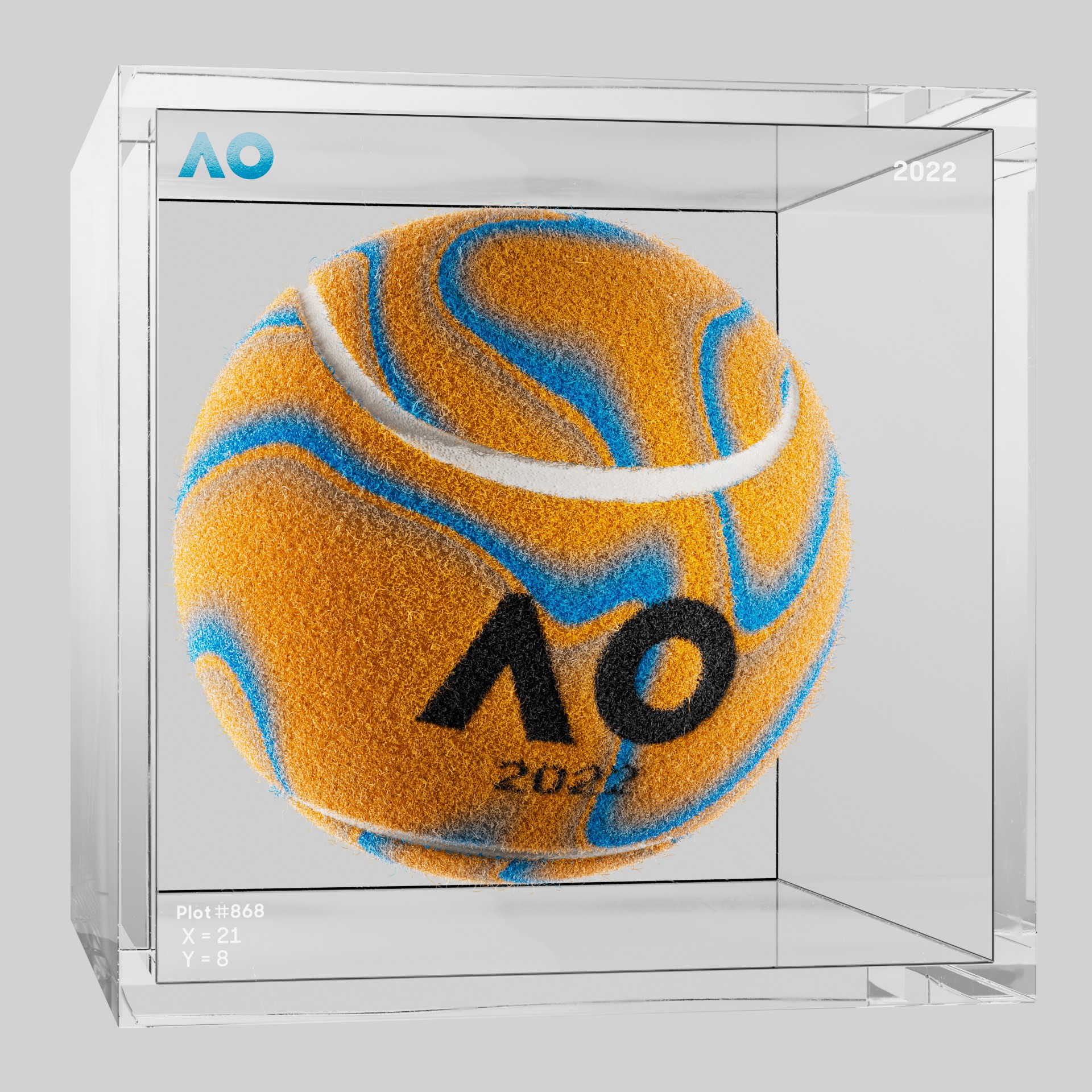 The Australian Open - The Australian Open Art Ball - AO Art Ball #5842 - NFT # 5842