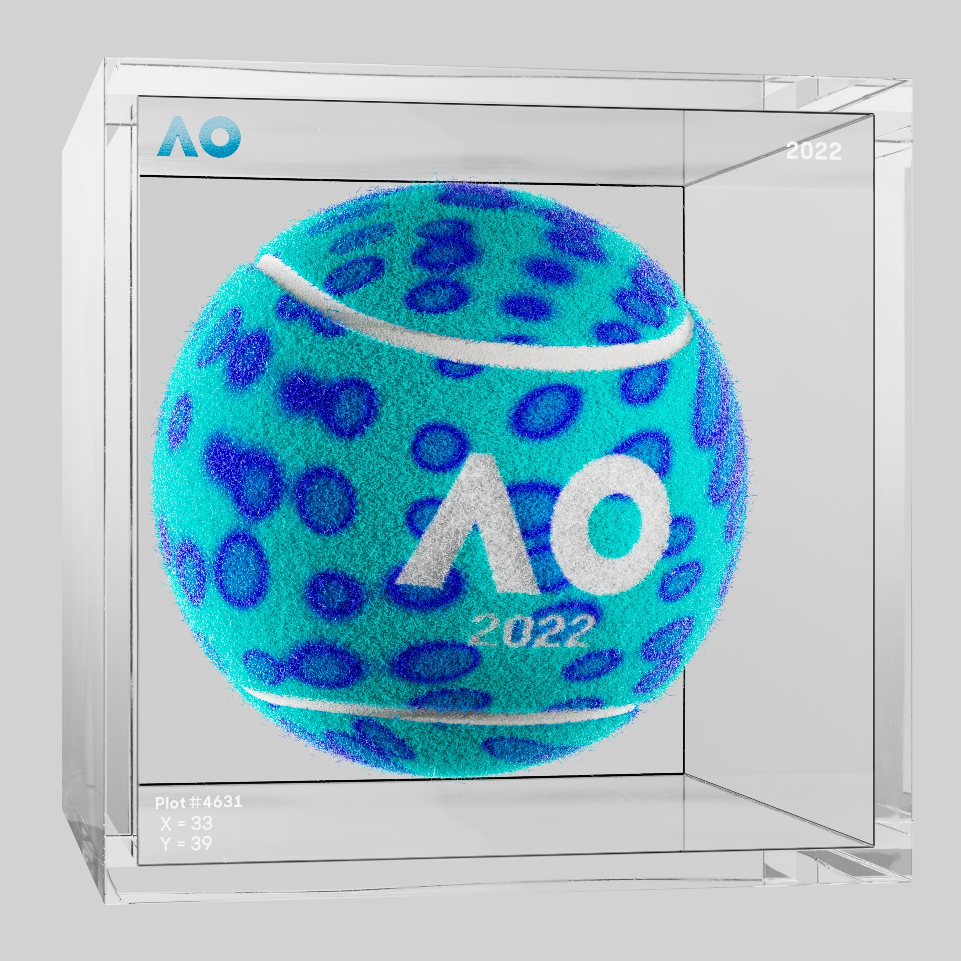 The Australian Open - The Australian Open Art Ball - AO Art Ball #5843 - NFT # 5843