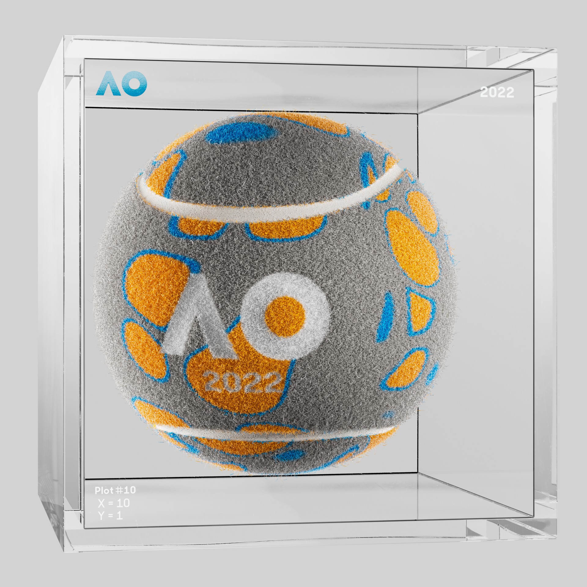 The Australian Open - The Australian Open Art Ball - AO Art Ball #5844 - NFT # 5844