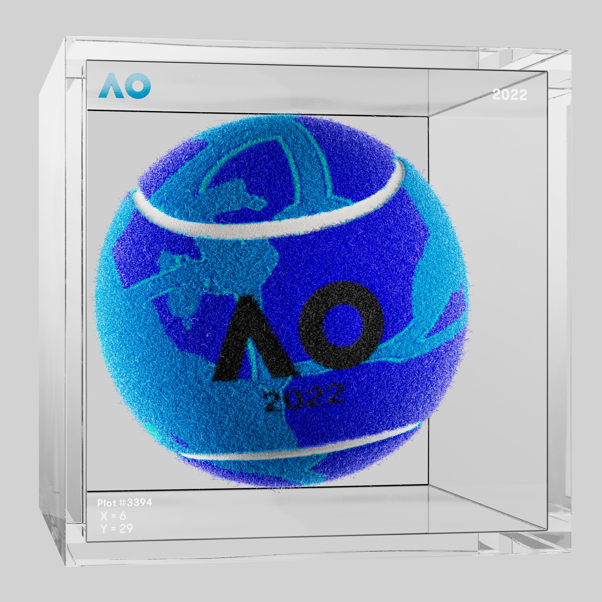 The Australian Open - The Australian Open Art Ball - AO Art Ball #5846 - NFT # 5846