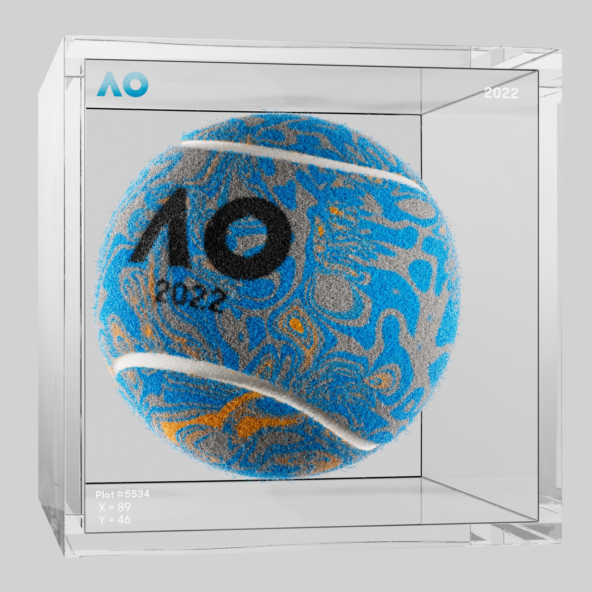 The Australian Open - The Australian Open Art Ball - AO Art Ball #5847 - NFT # 5847