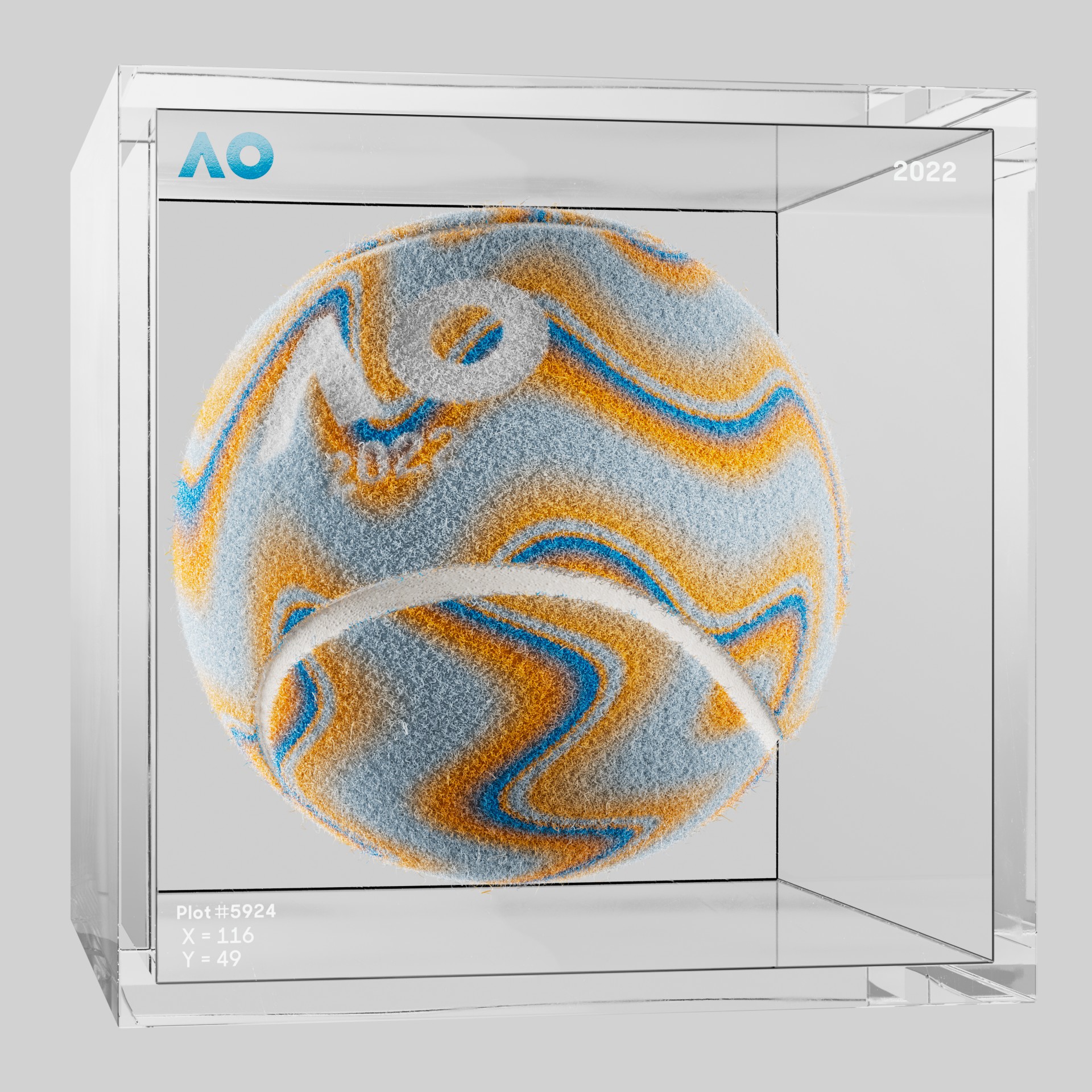 The Australian Open - The Australian Open Art Ball - AO Art Ball #5848 - NFT # 5848