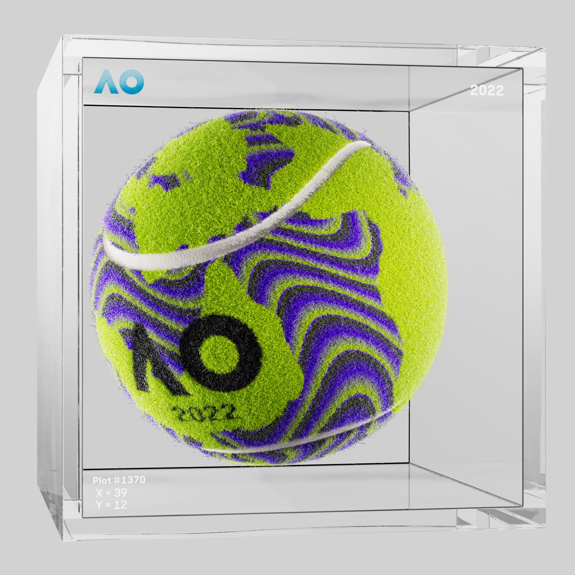 The Australian Open - The Australian Open Art Ball - AO Art Ball #585 - NFT # 585