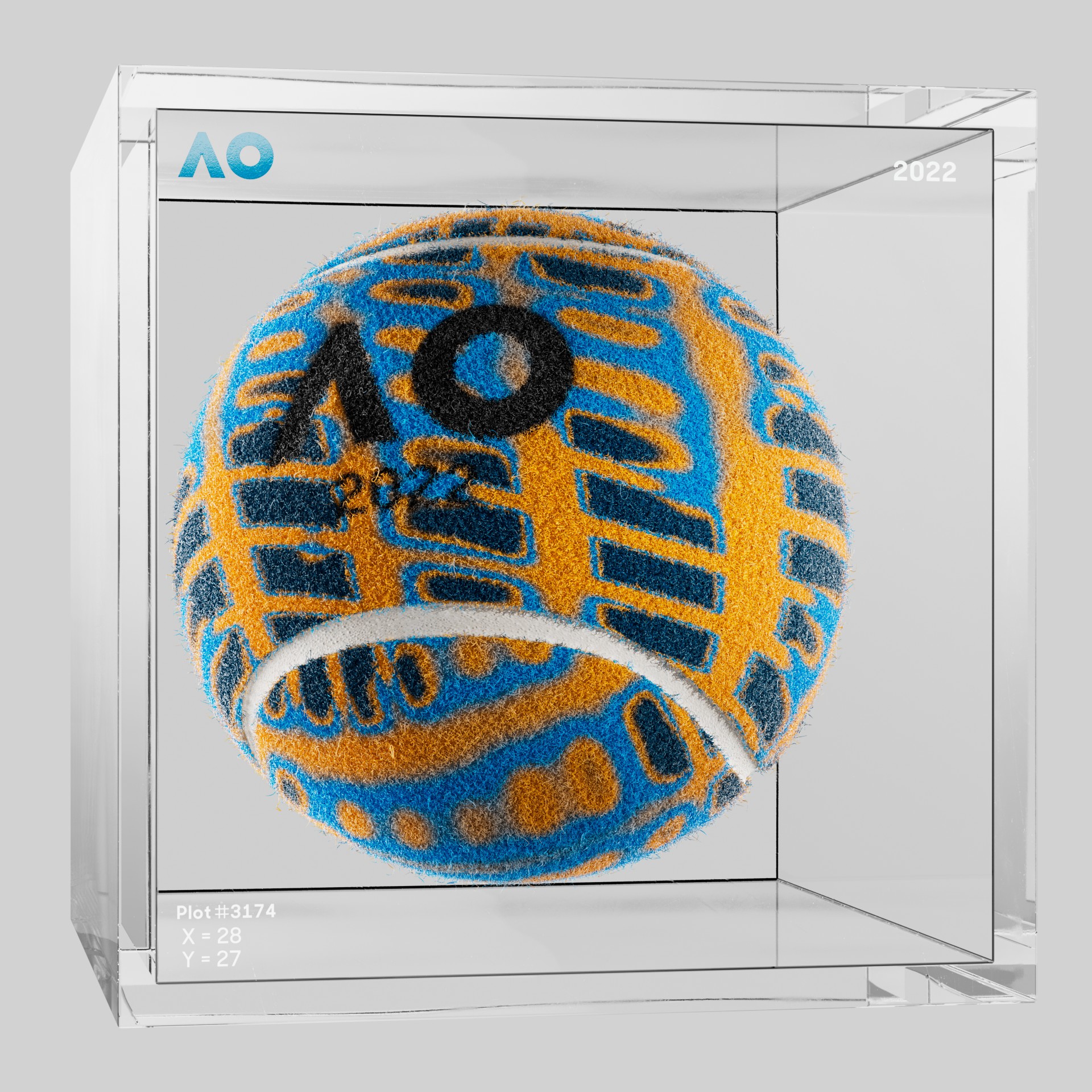 The Australian Open - The Australian Open Art Ball - AO Art Ball #5852 - NFT # 5852