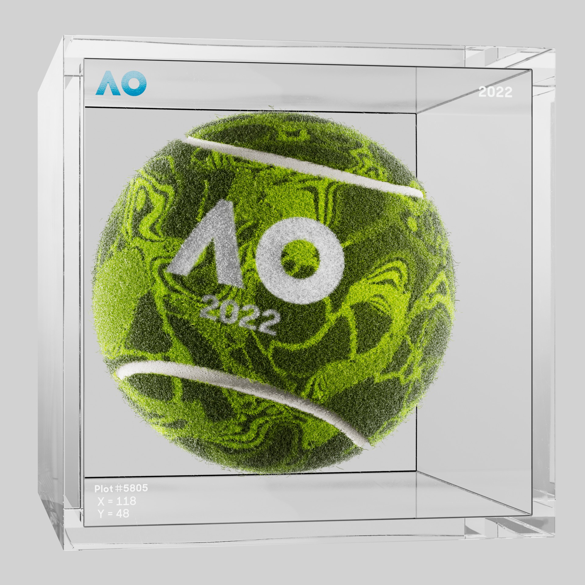 The Australian Open - The Australian Open Art Ball - AO Art Ball #5856 - NFT # 5856