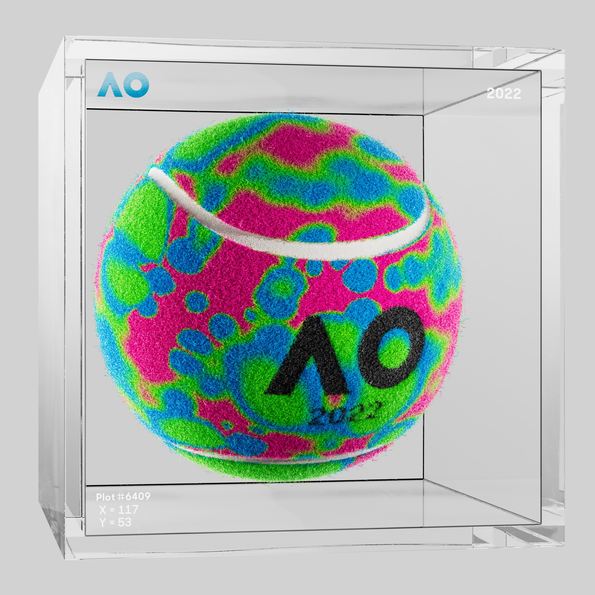 The Australian Open - The Australian Open Art Ball - AO Art Ball #5857 - NFT # 5857