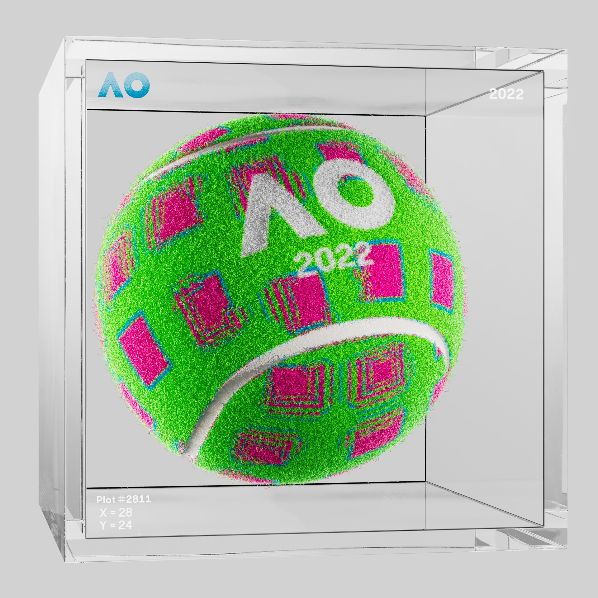 The Australian Open - The Australian Open Art Ball - AO Art Ball #5858 - NFT # 5858