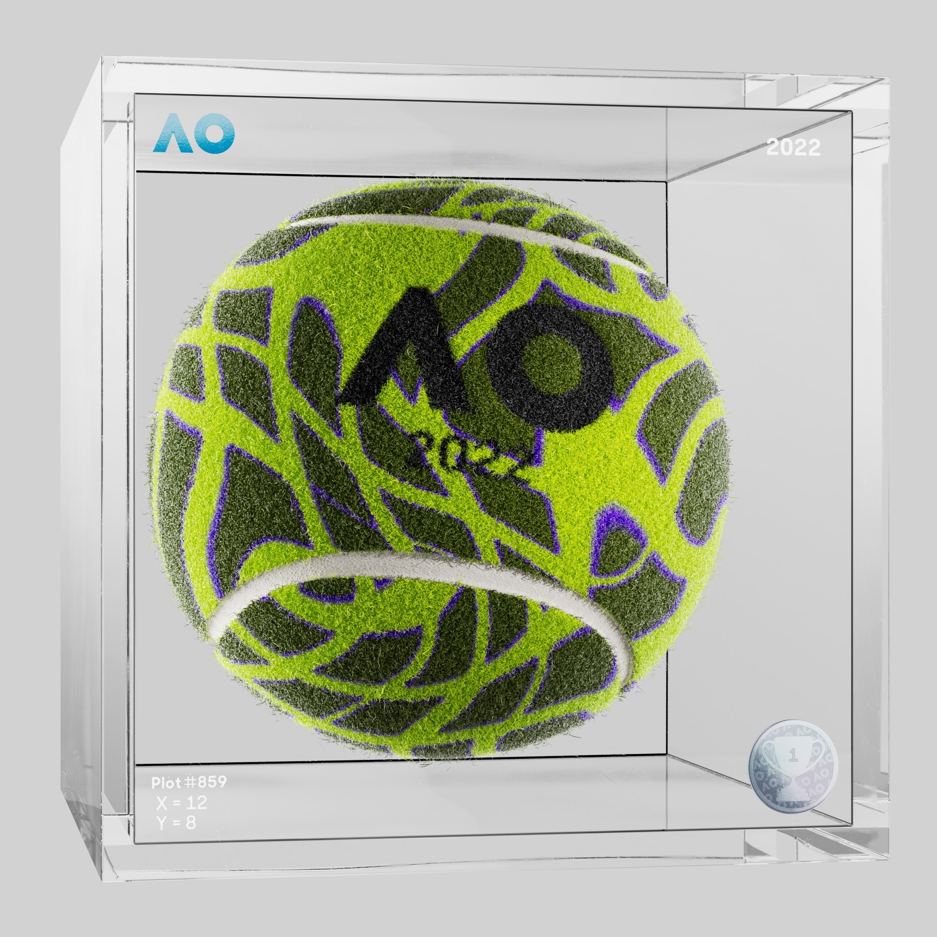 The Australian Open - The Australian Open Art Ball - AO Art Ball #5860 - NFT # 5860