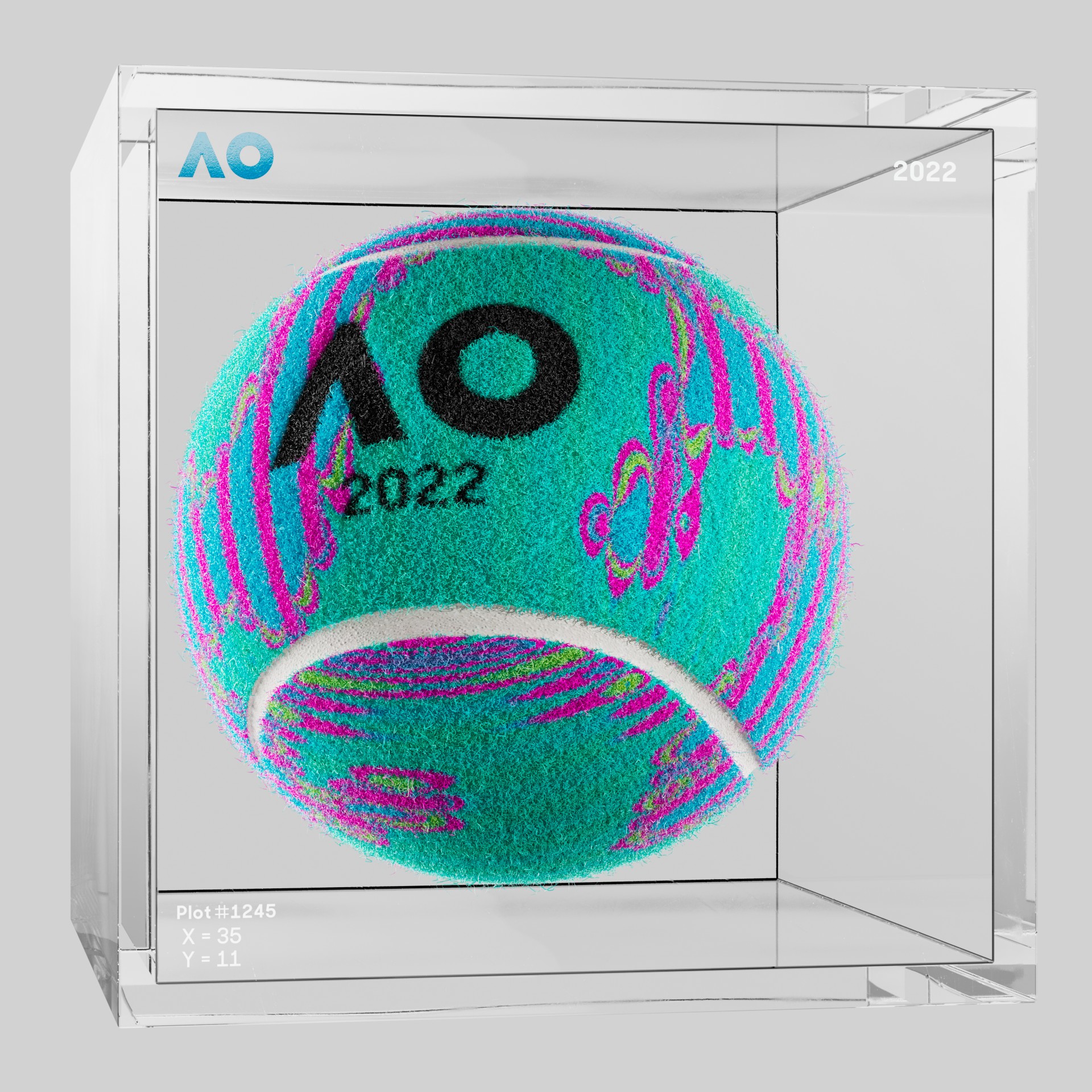 The Australian Open - The Australian Open Art Ball - AO Art Ball #5862 - NFT # 5862