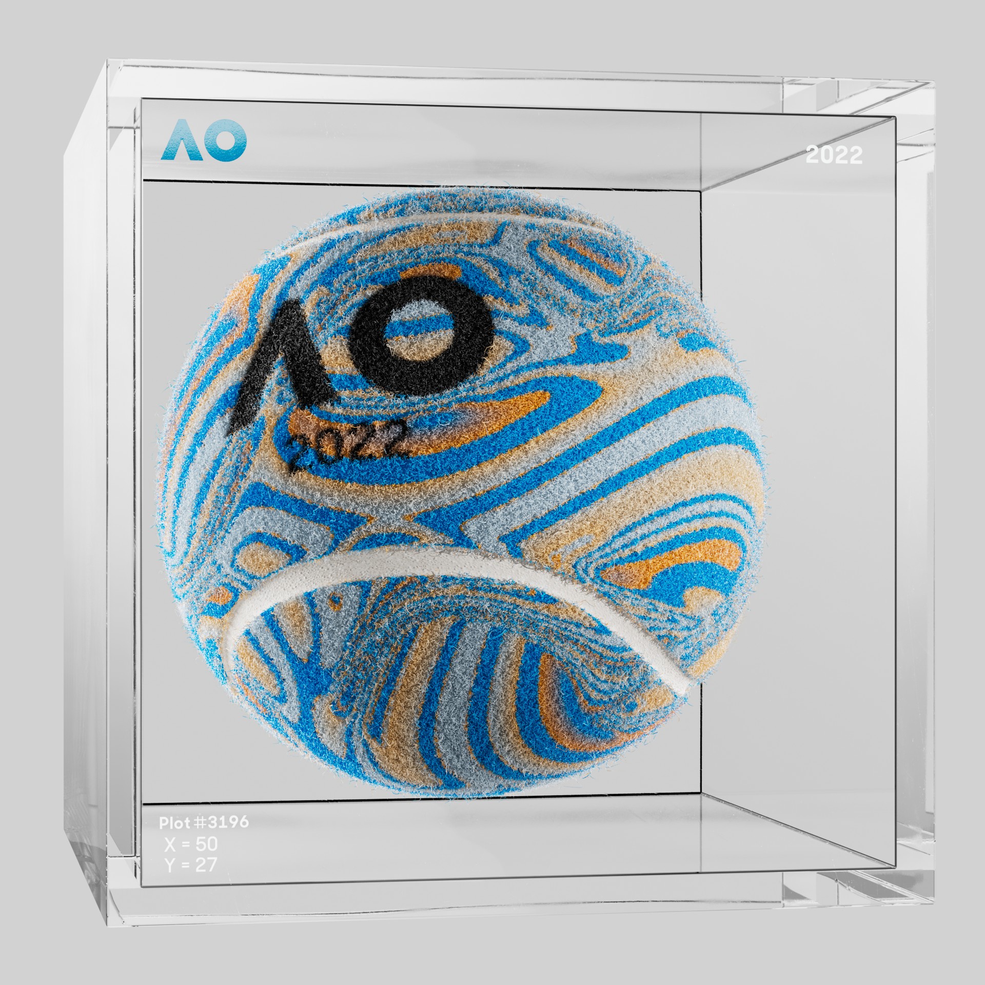 The Australian Open - The Australian Open Art Ball - AO Art Ball #5863 - NFT # 5863