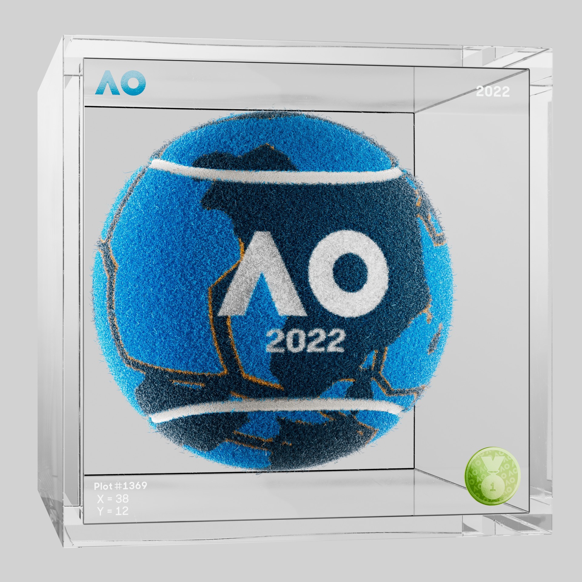 The Australian Open - The Australian Open Art Ball - AO Art Ball #5867 - NFT # 5867