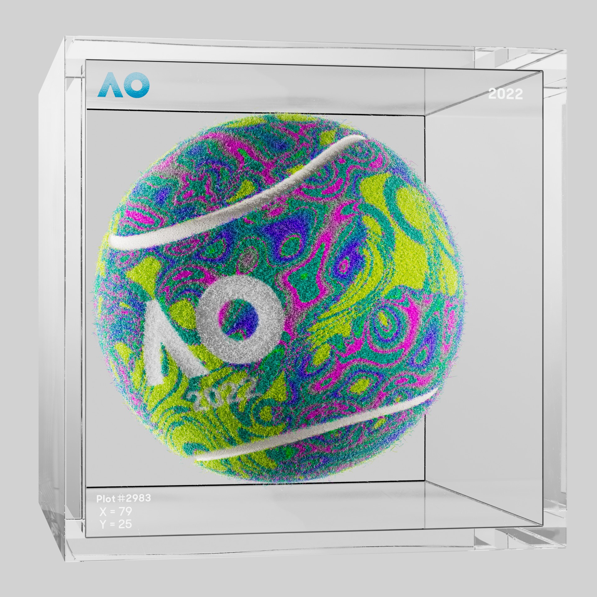 The Australian Open - The Australian Open Art Ball - AO Art Ball #5868 - NFT # 5868