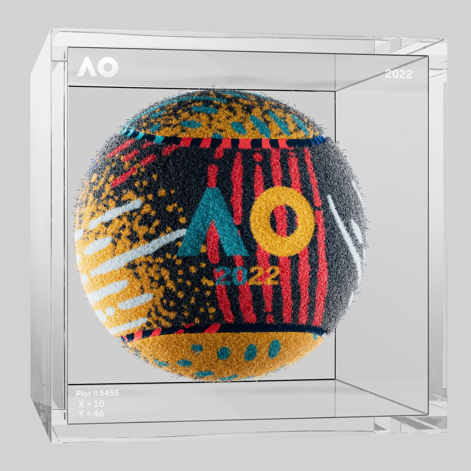 The Australian Open - The Australian Open Art Ball - AO Art Ball #587 - NFT # 587