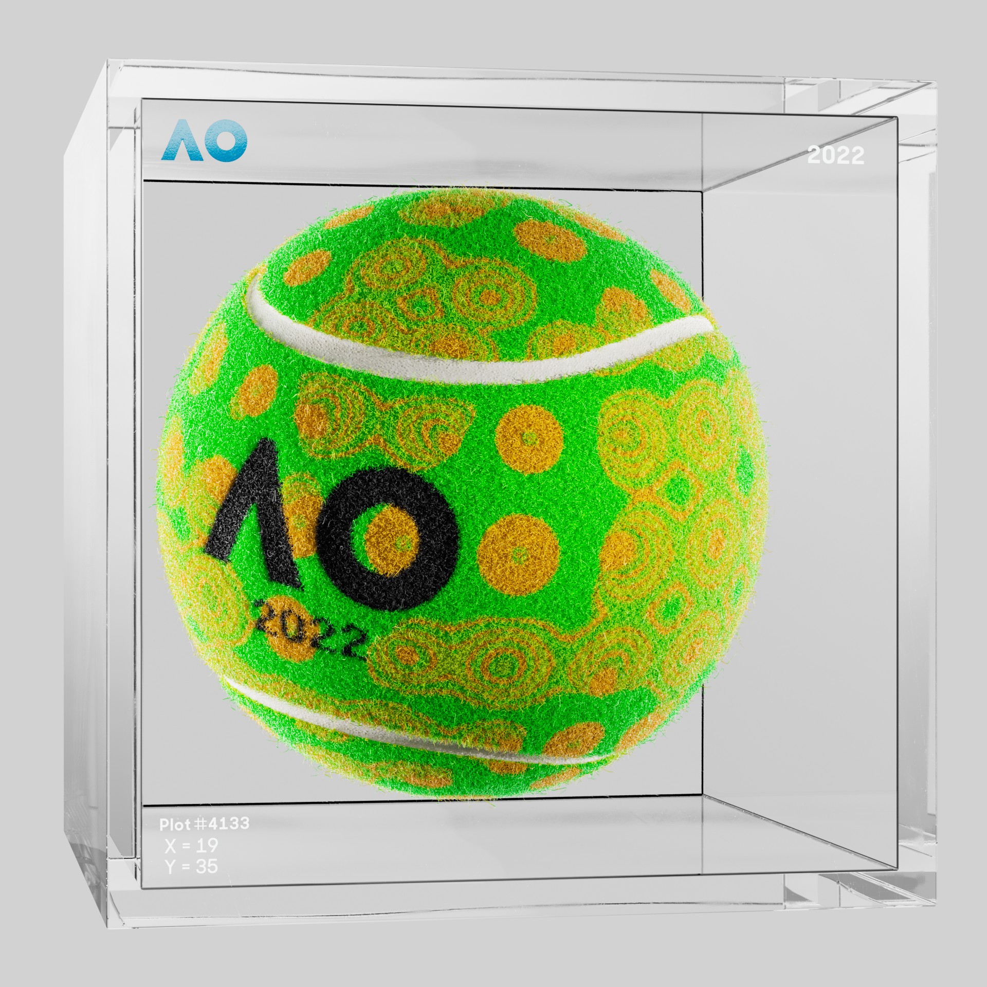 The Australian Open - The Australian Open Art Ball - AO Art Ball #5871 - NFT # 5871