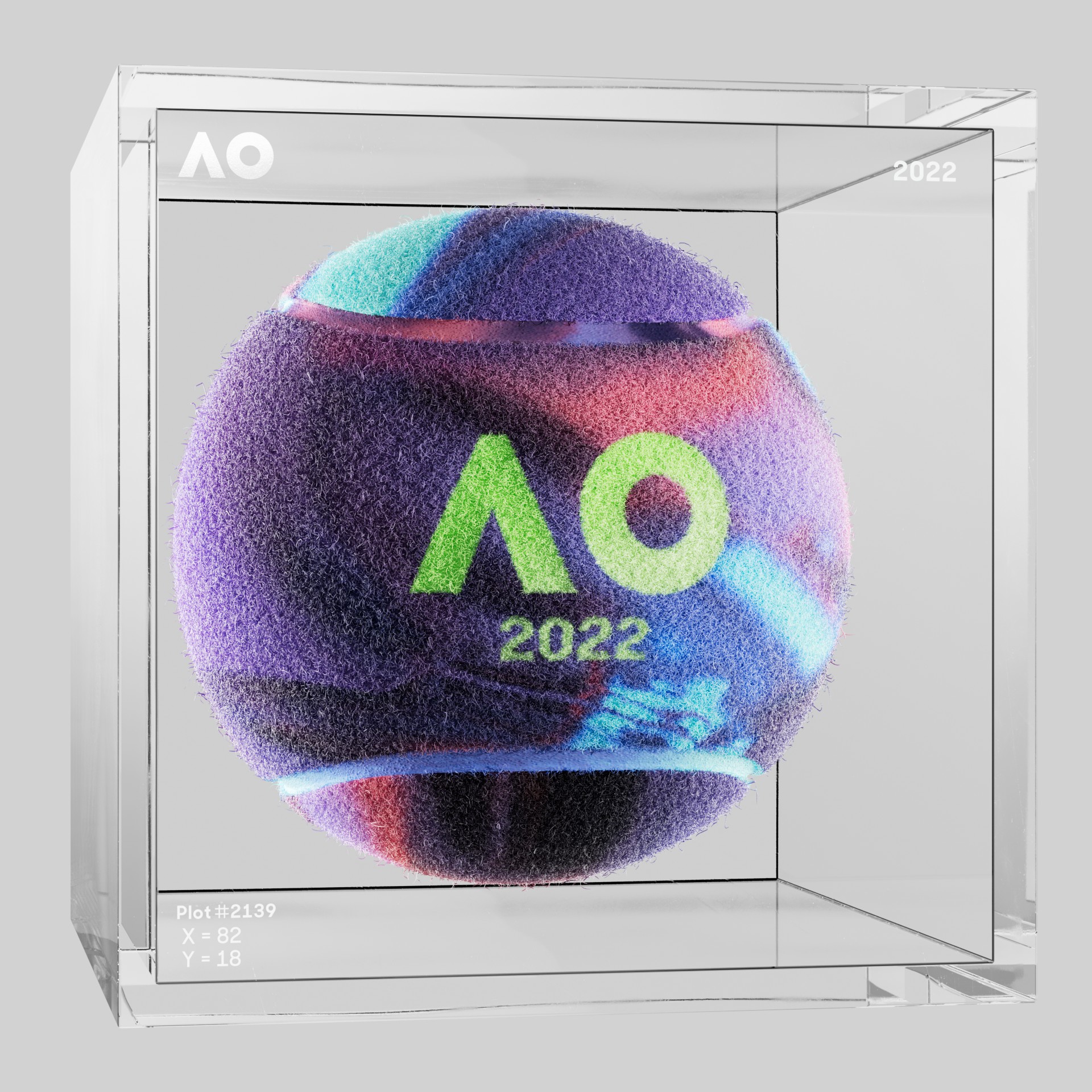 The Australian Open - The Australian Open Art Ball - AO Art Ball #5874 - NFT # 5874