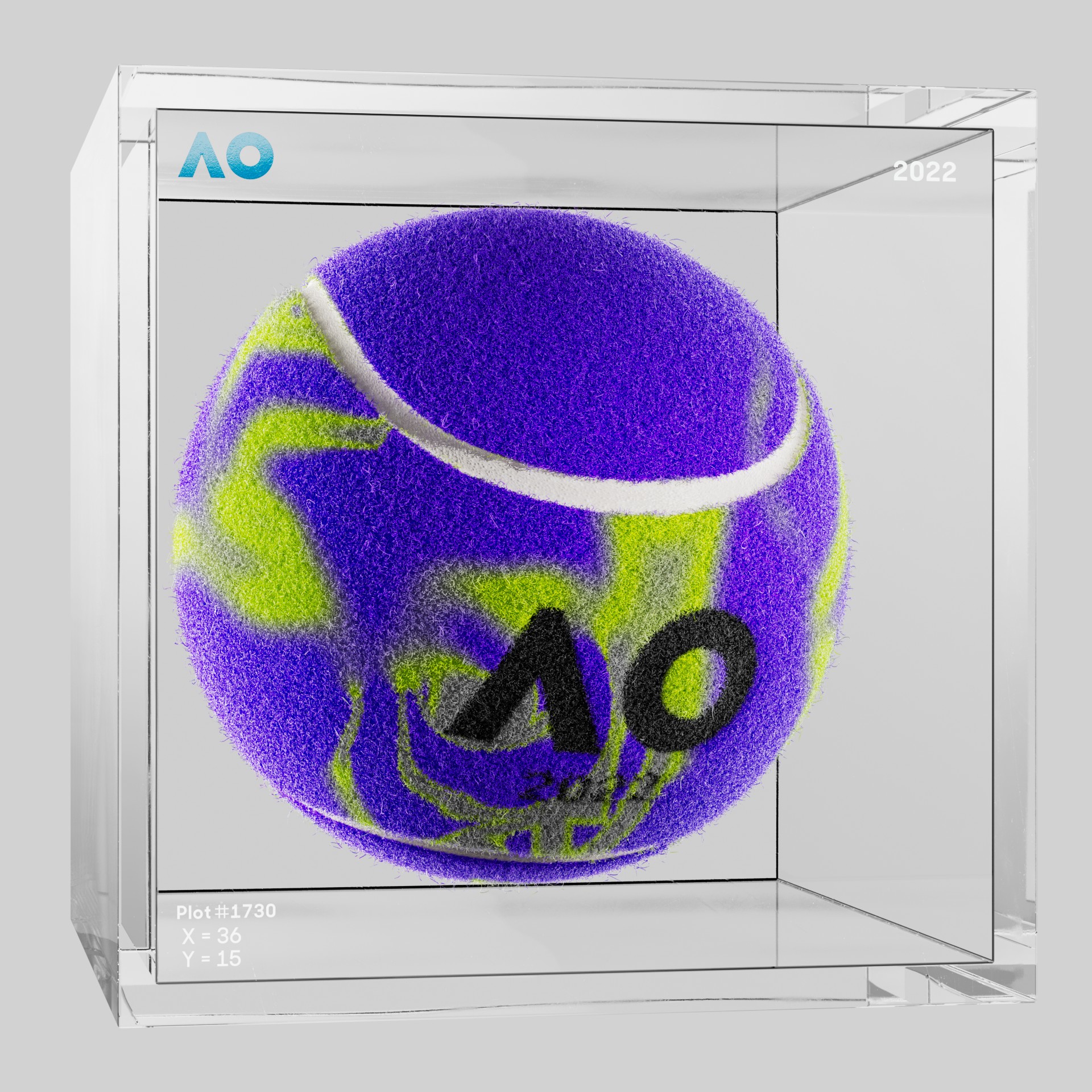 The Australian Open - The Australian Open Art Ball - AO Art Ball #5876 - NFT # 5876