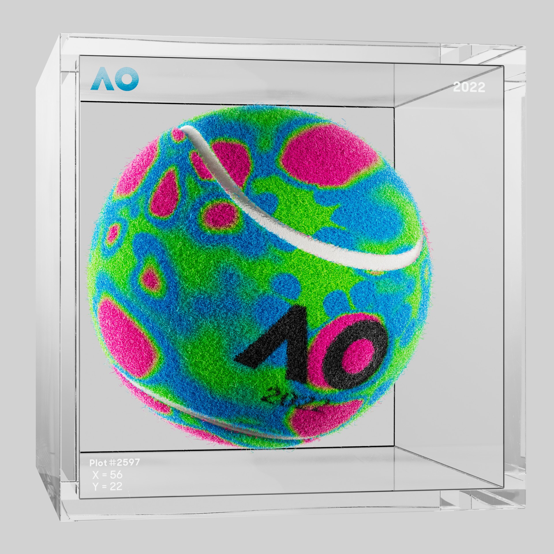 The Australian Open - The Australian Open Art Ball - AO Art Ball #5879 - NFT # 5879