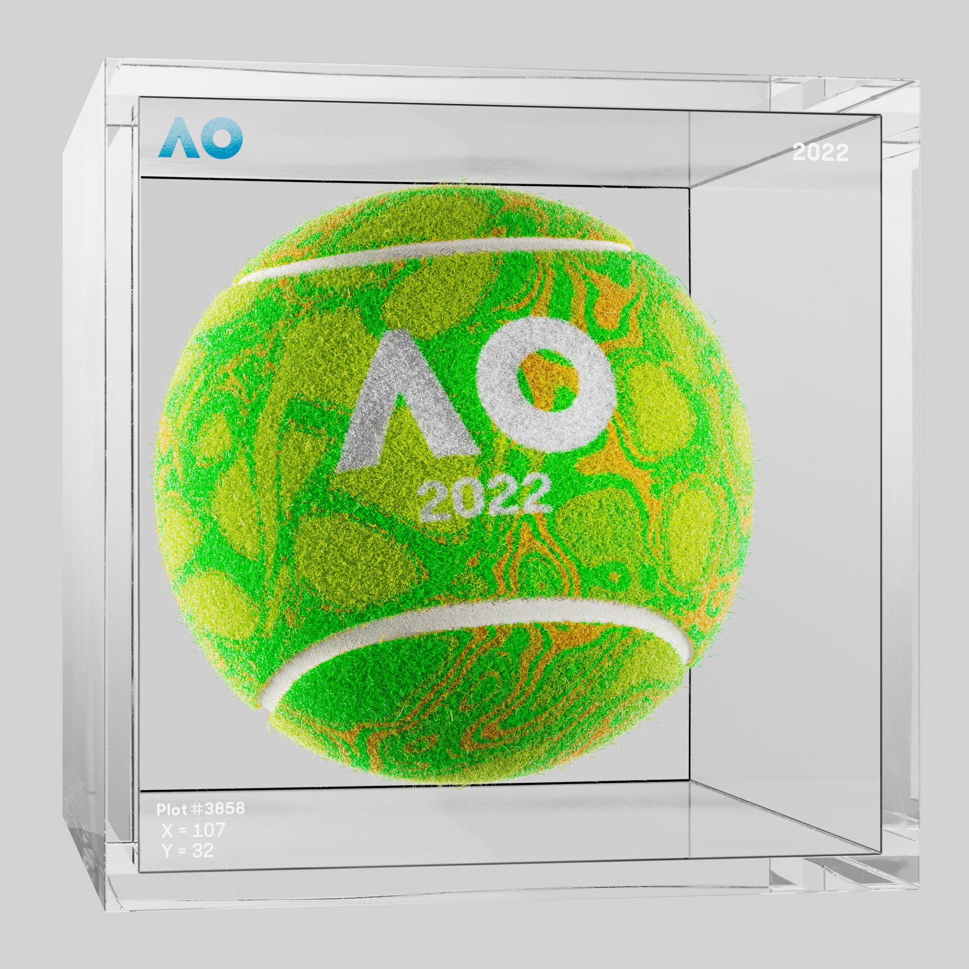 The Australian Open - The Australian Open Art Ball - AO Art Ball #5880 - NFT # 5880