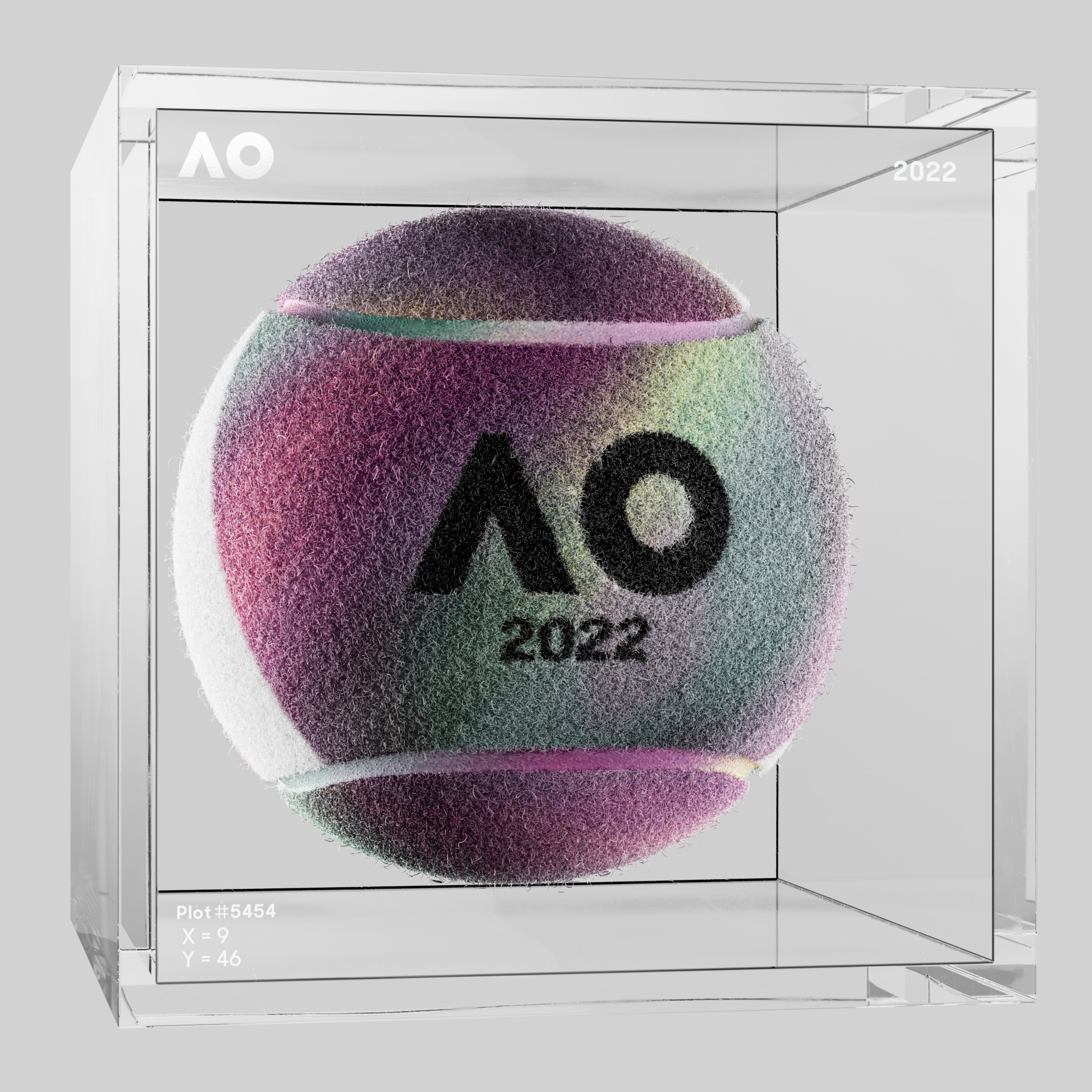 The Australian Open - The Australian Open Art Ball - AO Art Ball #5882 - NFT # 5882