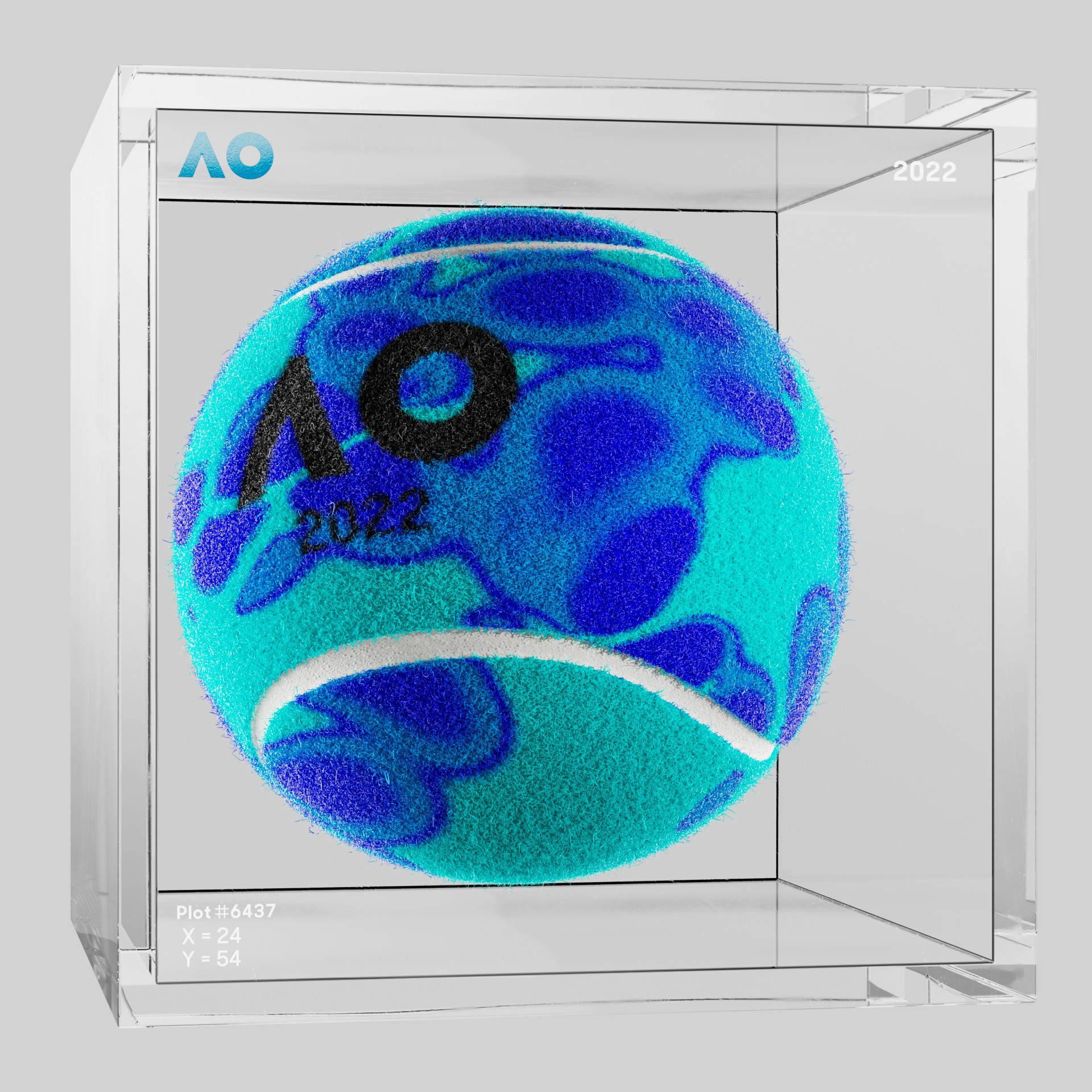 The Australian Open - The Australian Open Art Ball - AO Art Ball #5883 - NFT # 5883